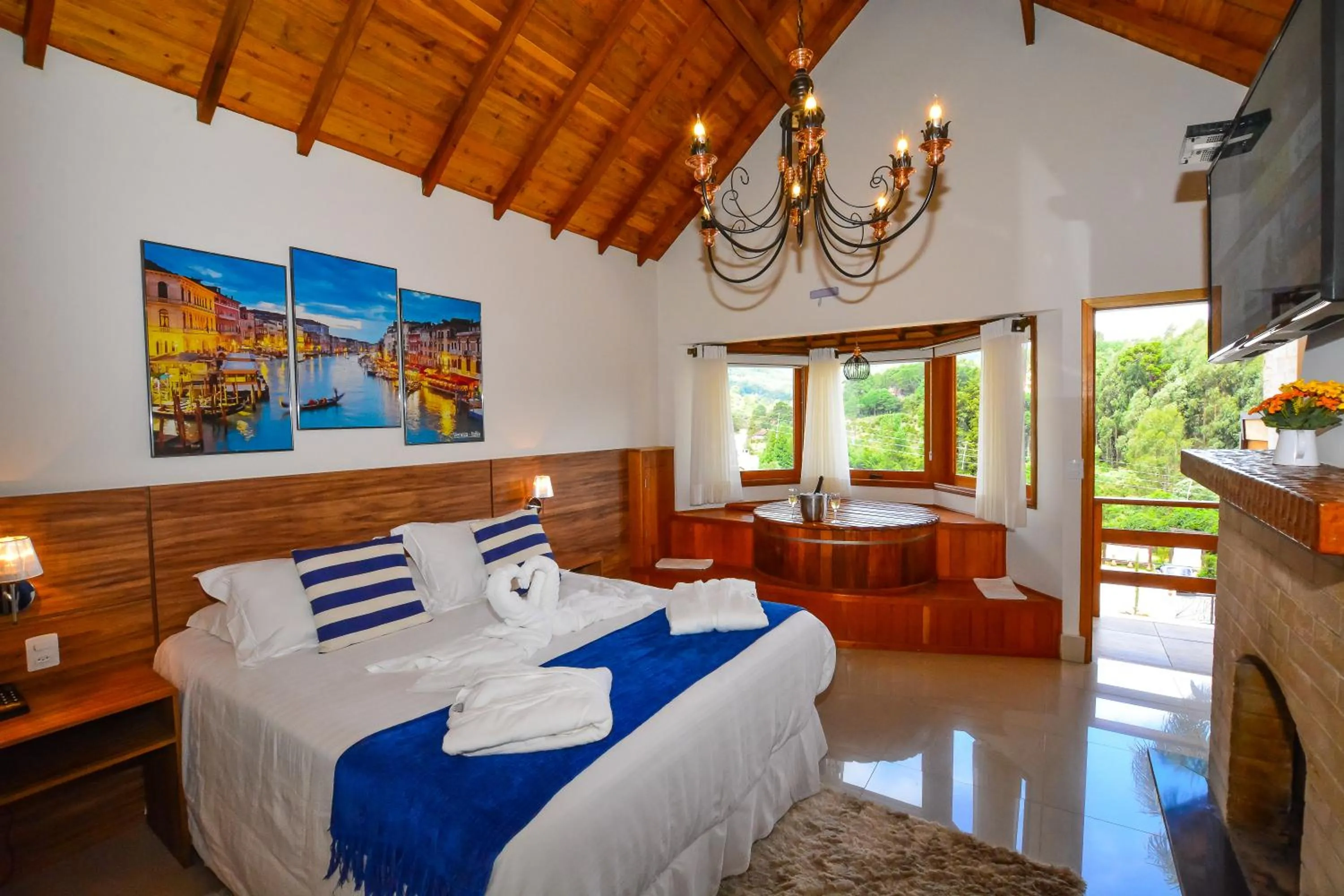 Bed in Pousada Valle das Flores Monte Verde