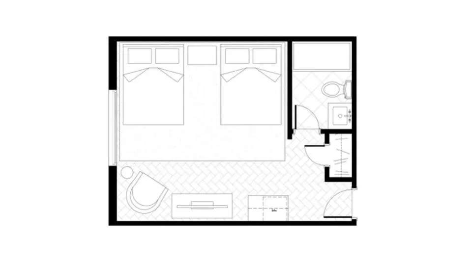 Floor plan in The Dorchester Hotel