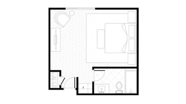 Floor plan in The Dorchester Hotel