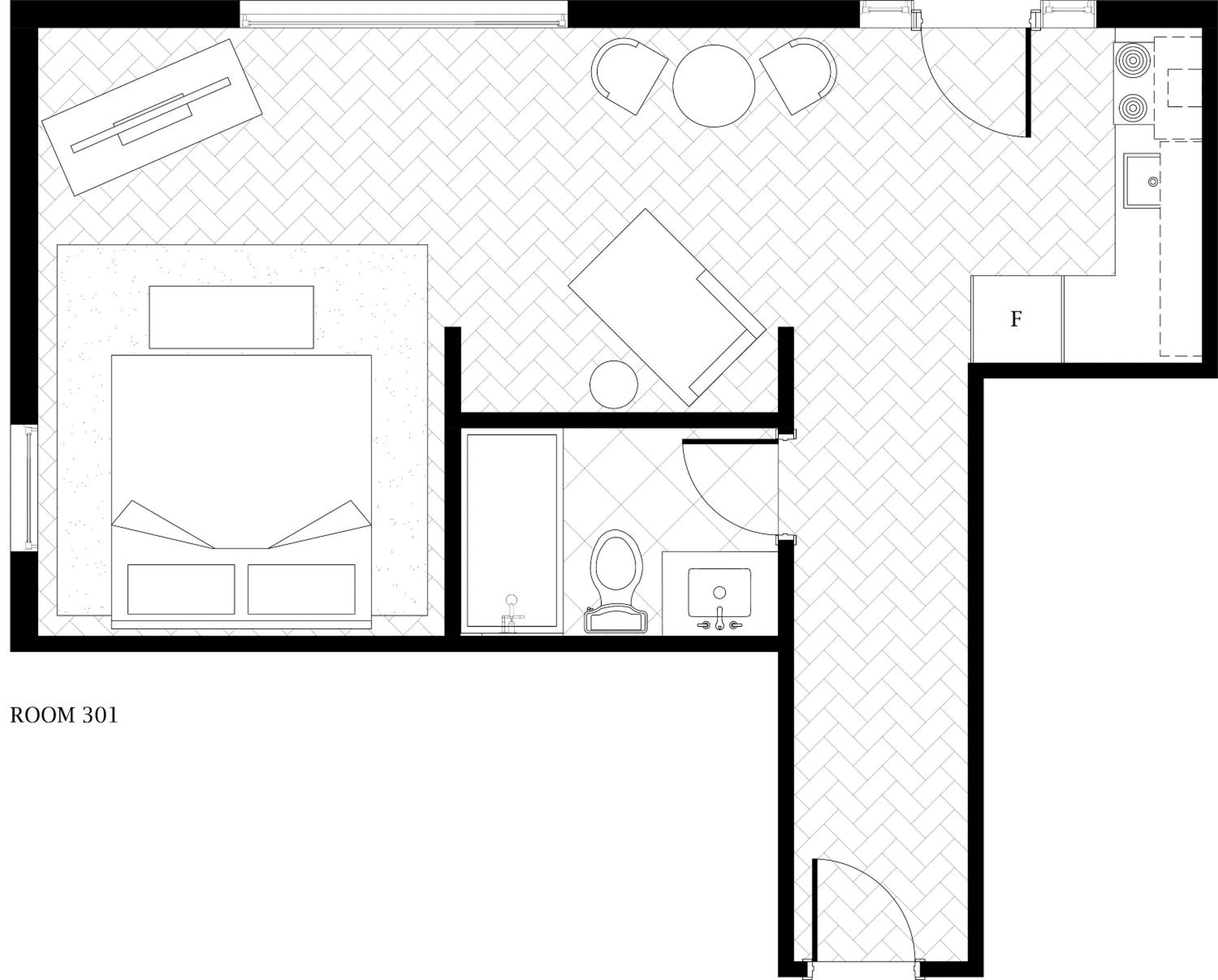 Floor plan in The Dorchester Hotel
