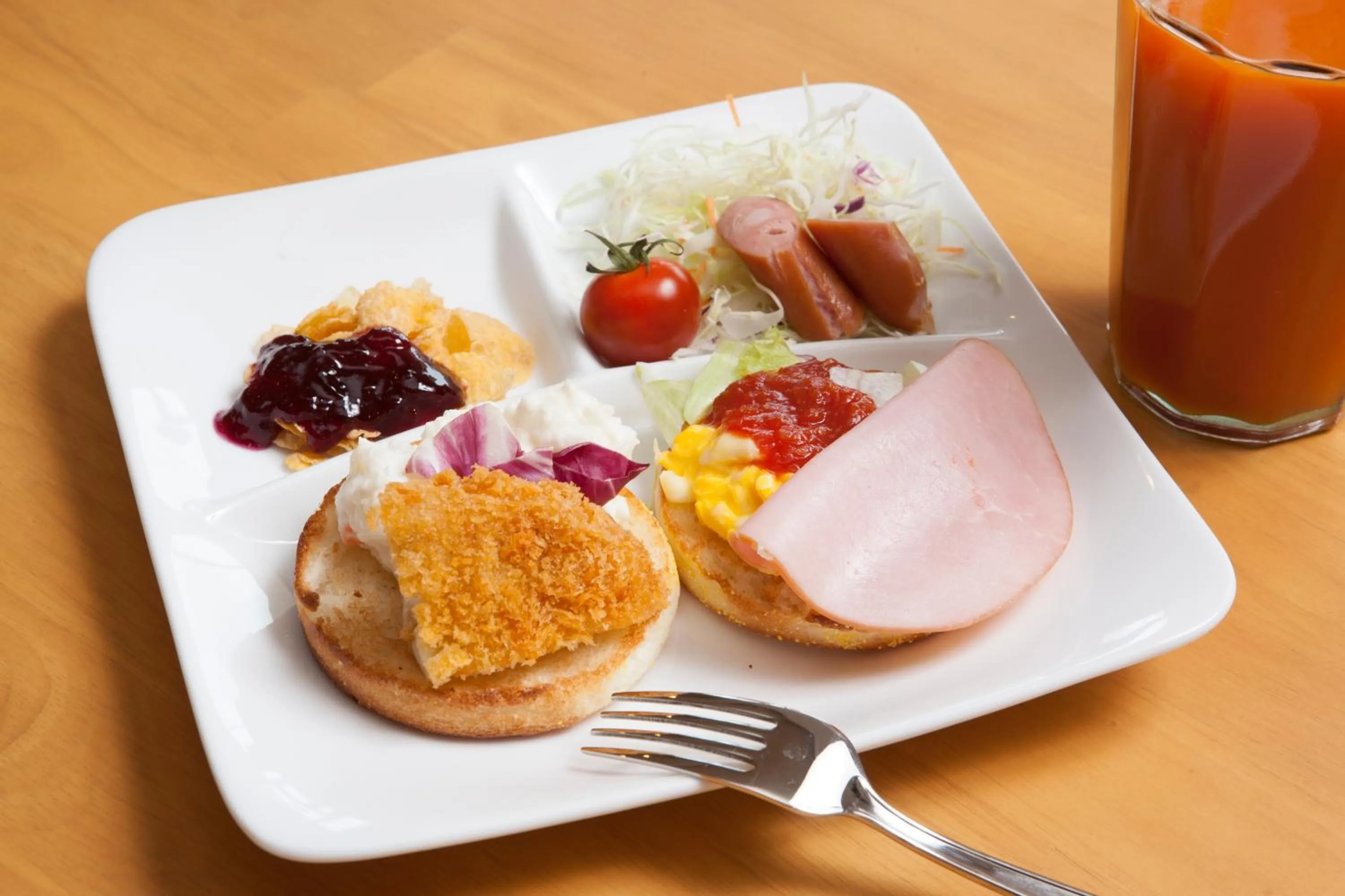 Buffet breakfast in Ariston Inn Kanda Kitakyusyu Airport