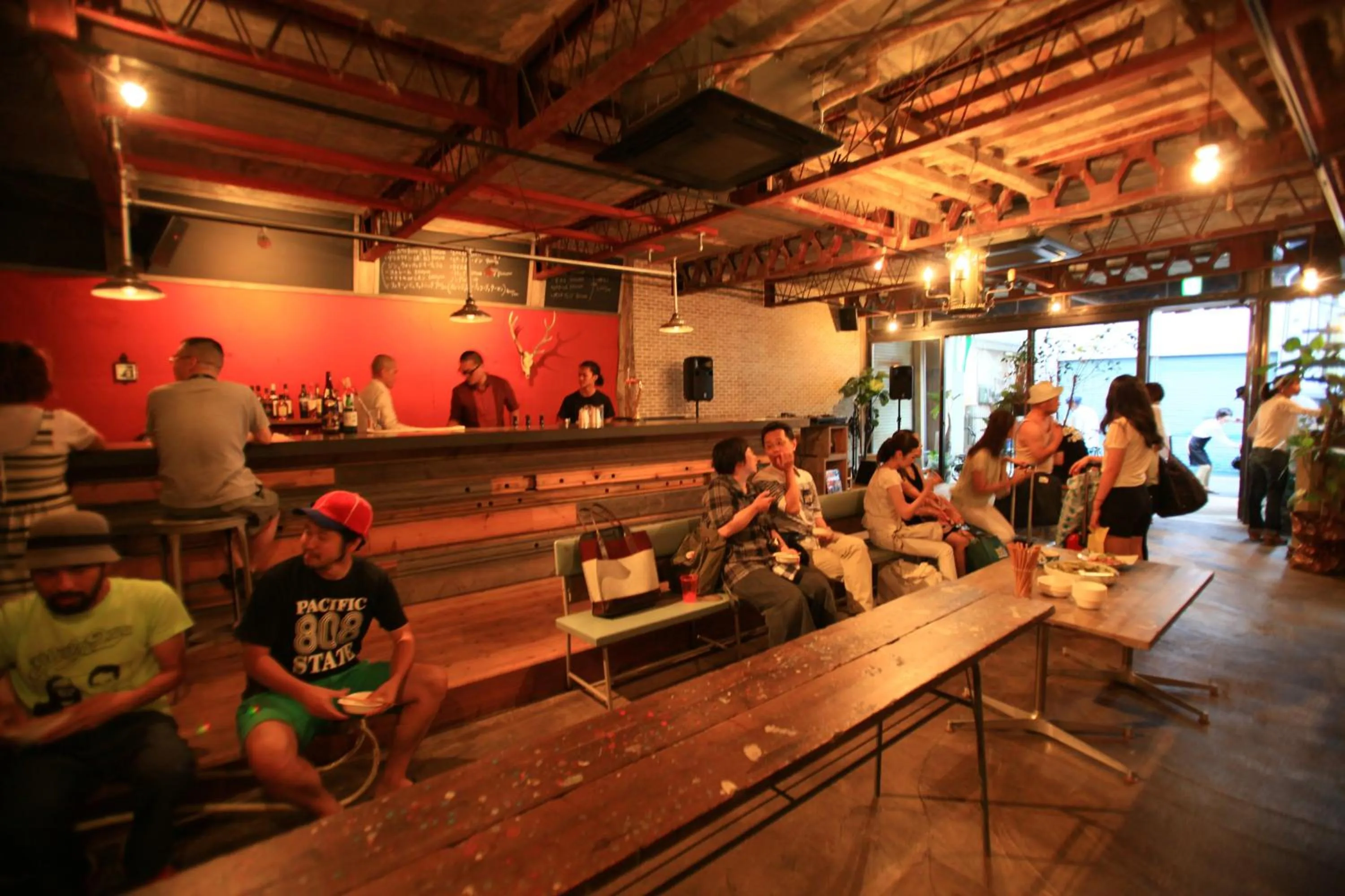 Lounge or bar in Kamp Houkan-cho Backpacker's Inn & Lounge