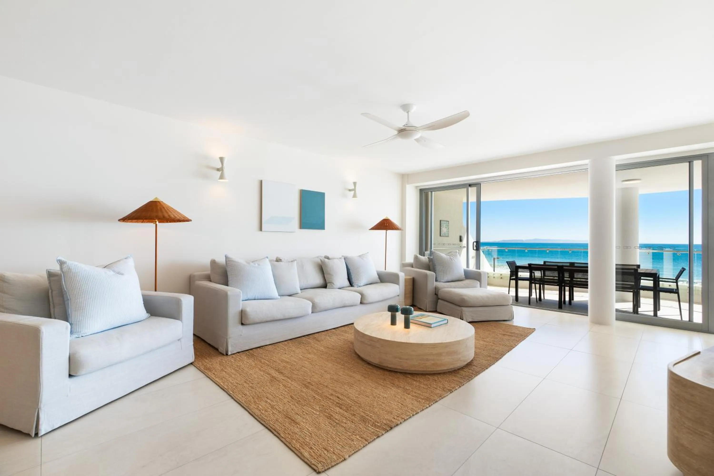 Living room in La Mer Apartments