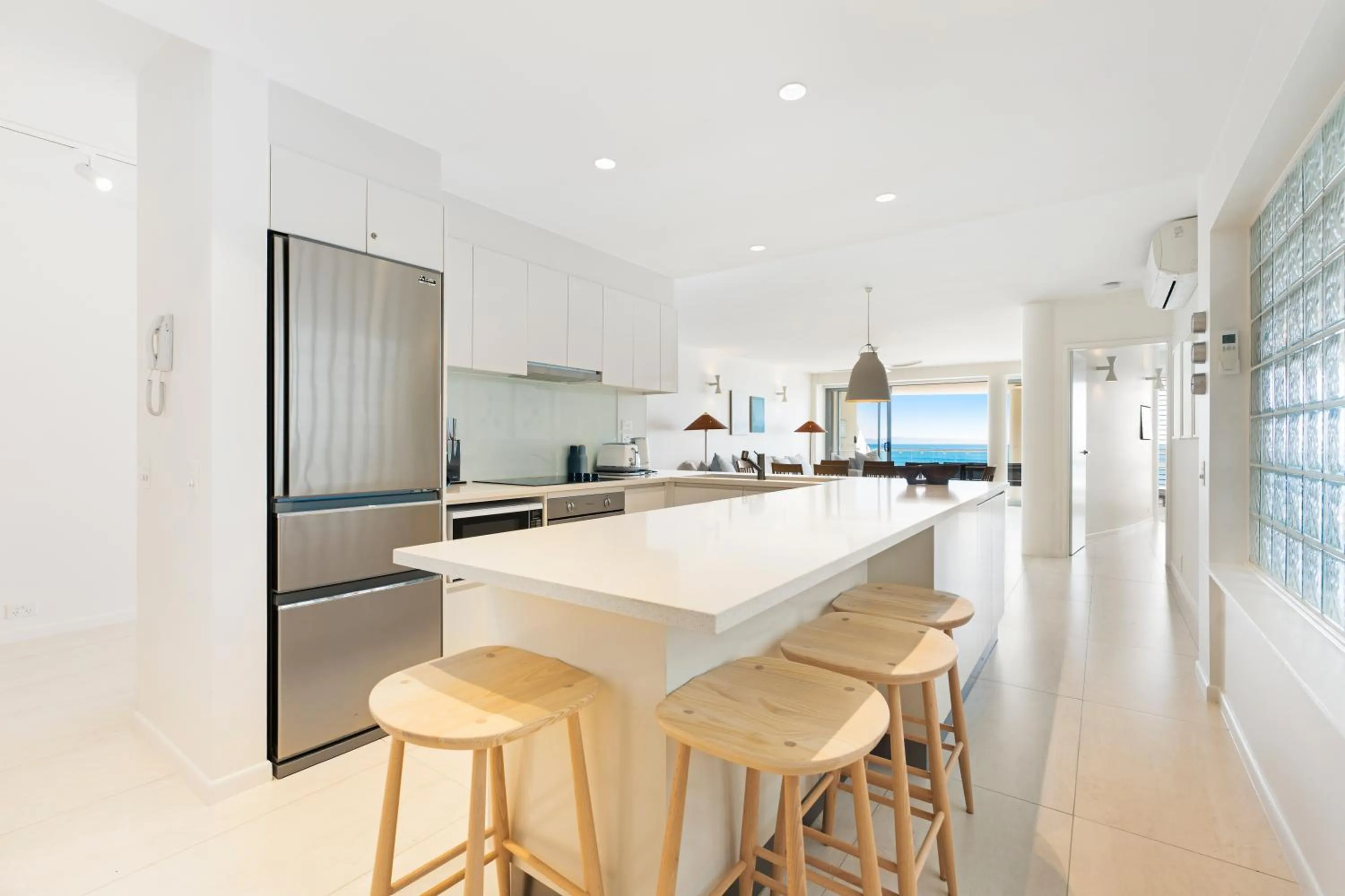 kitchen in La Mer Apartments