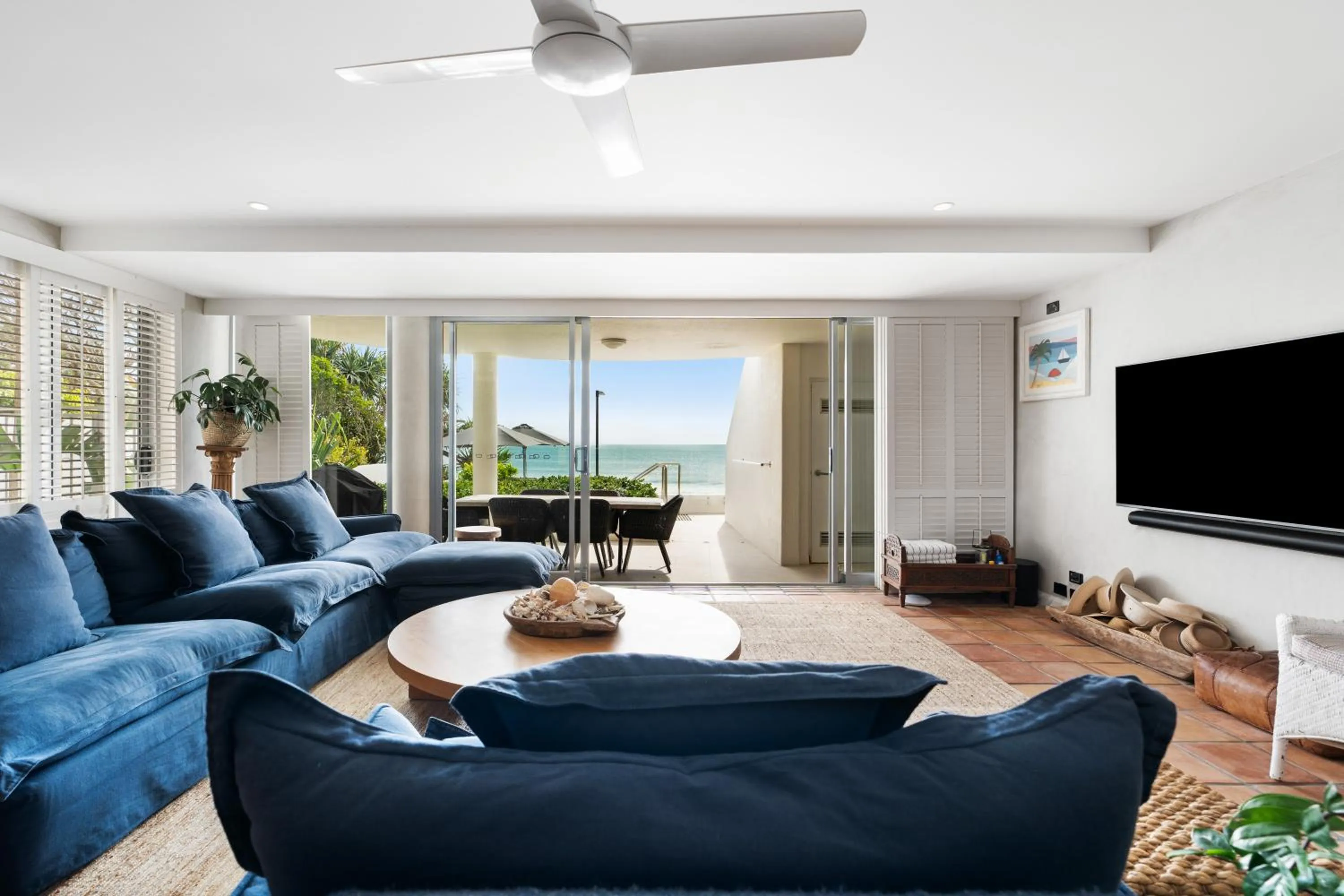 Living room in La Mer Apartments