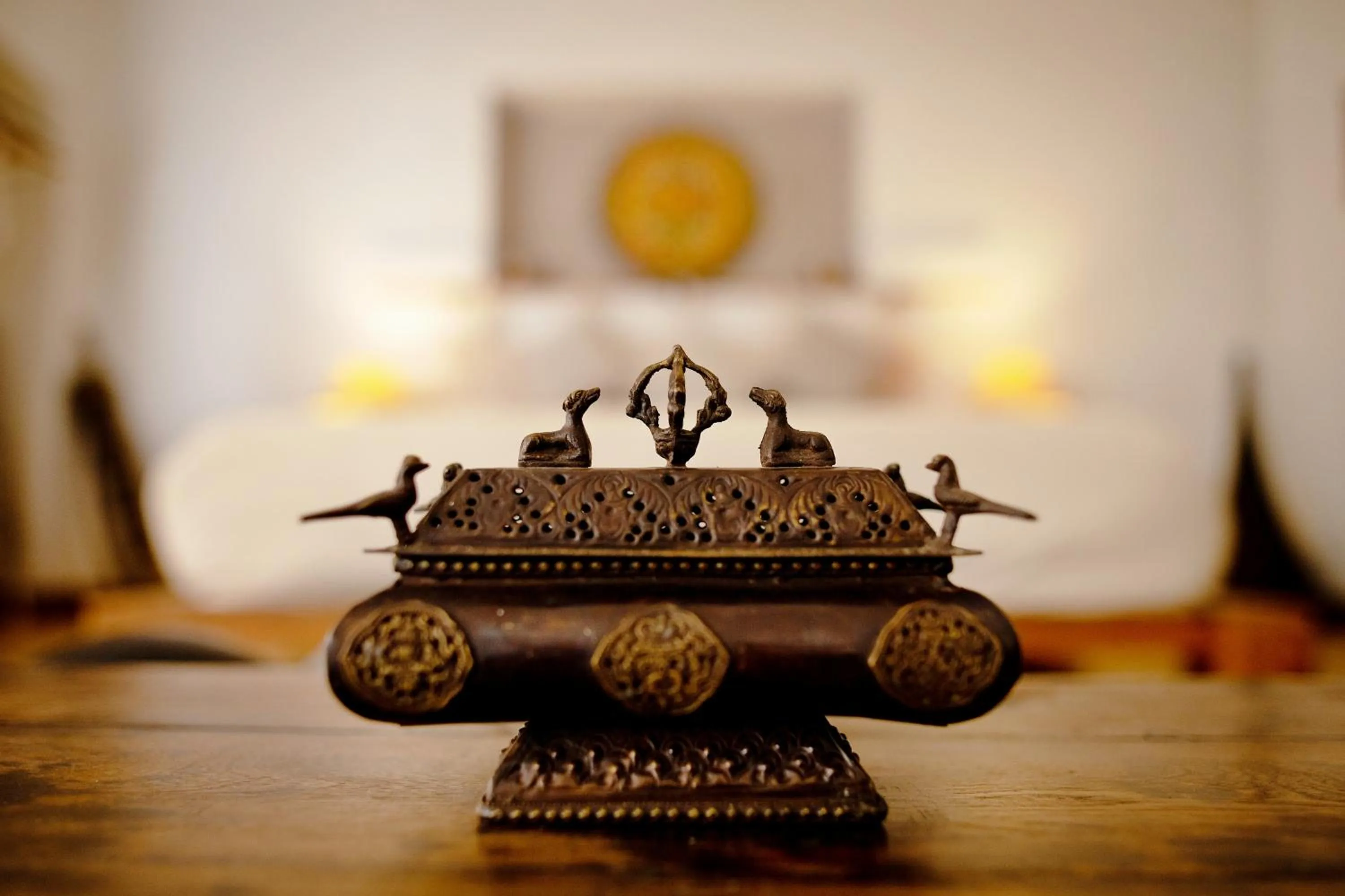 Decorative detail in Samsara Apartments by Baber Mahal Revisited