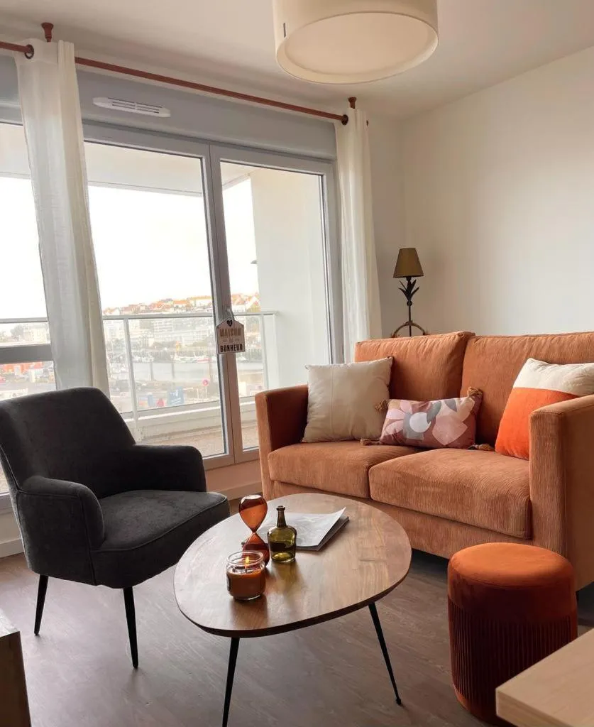Living room in Zenao Appart'hôtels Boulogne-sur-Mer - La Rose des Vents