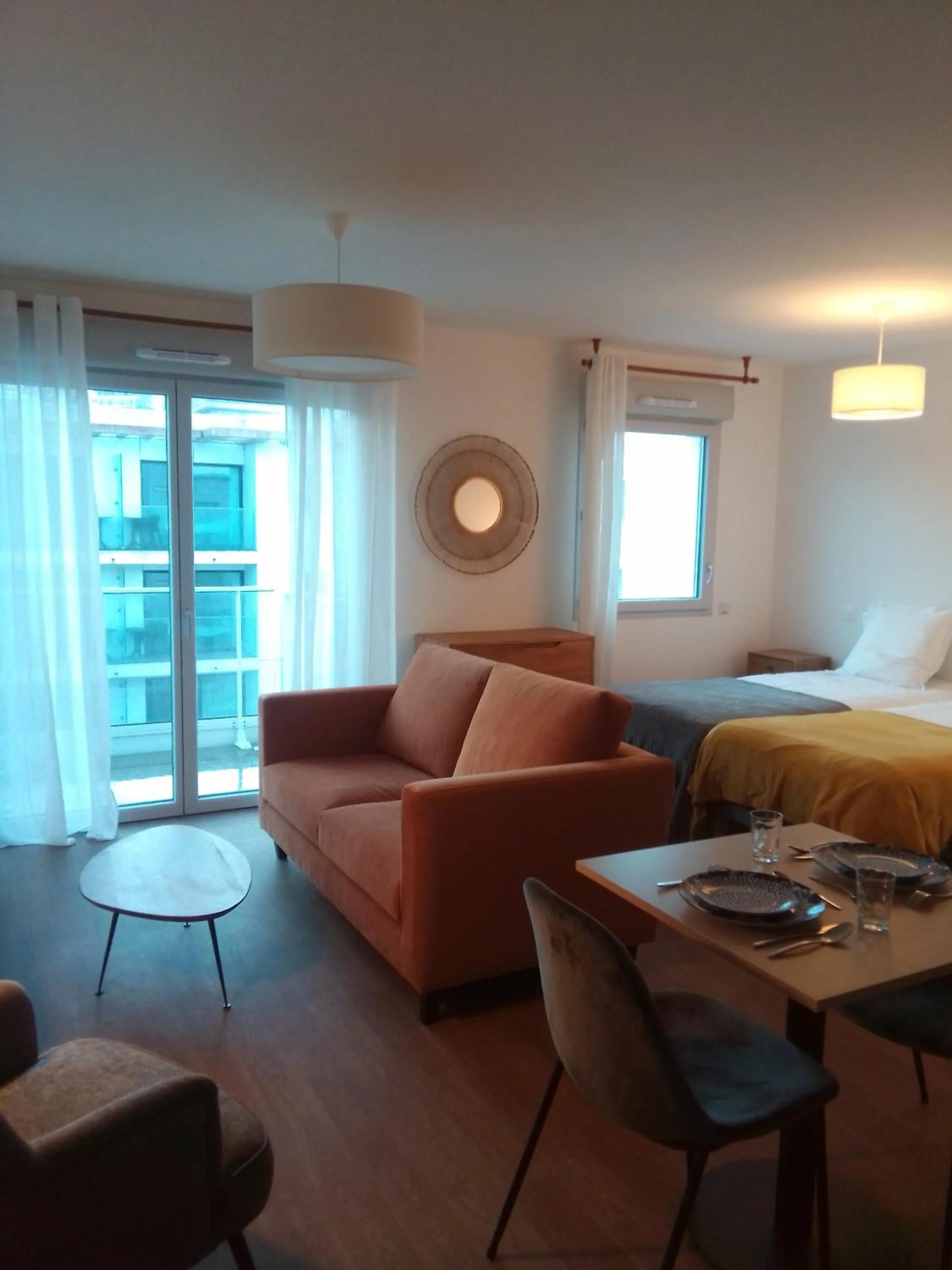 Bed in Zenao Appart'hôtels Boulogne-sur-Mer - La Rose des Vents