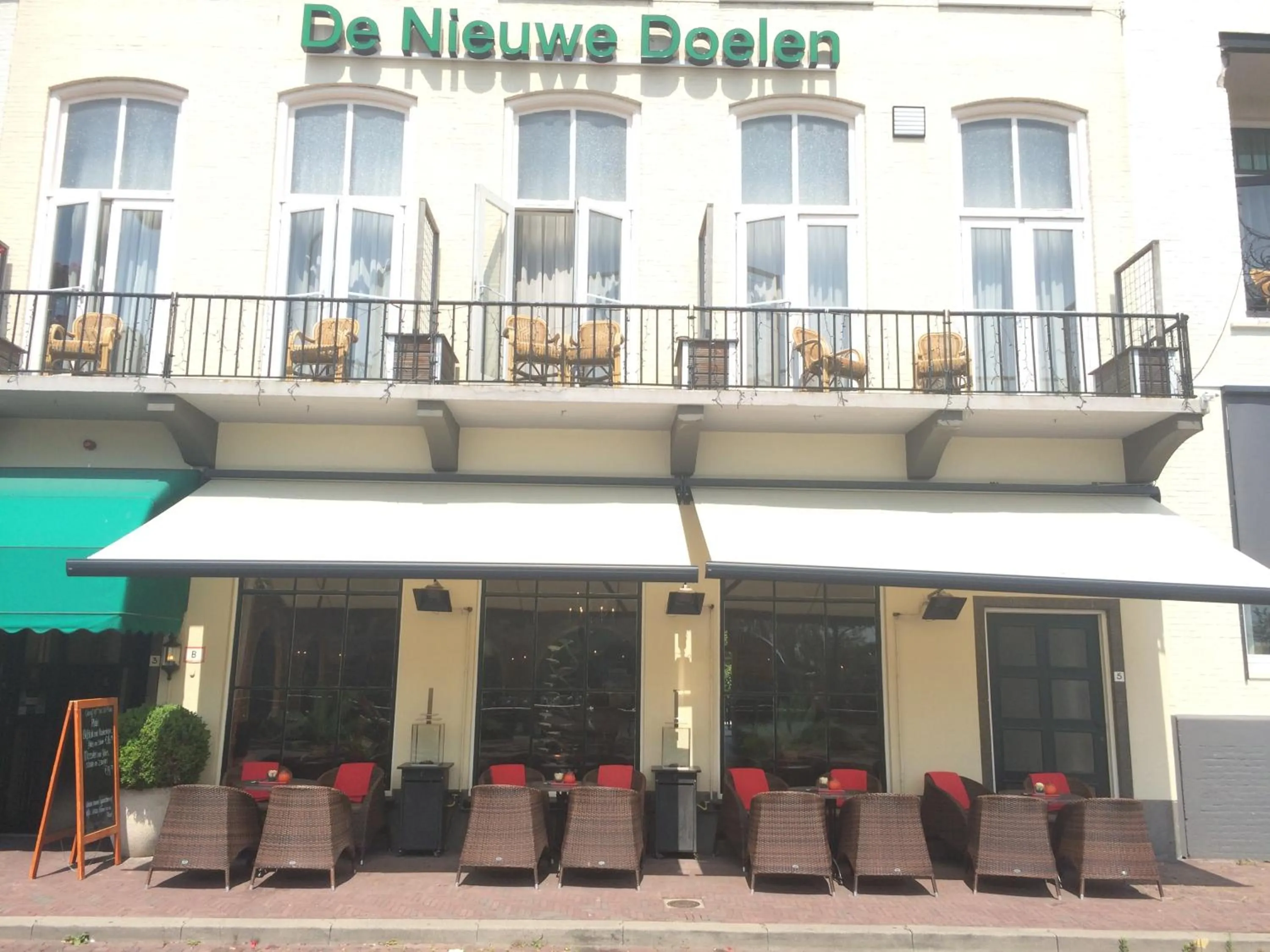 Balcony/Terrace in Hotel en privé-wellness De Nieuwe Doelen