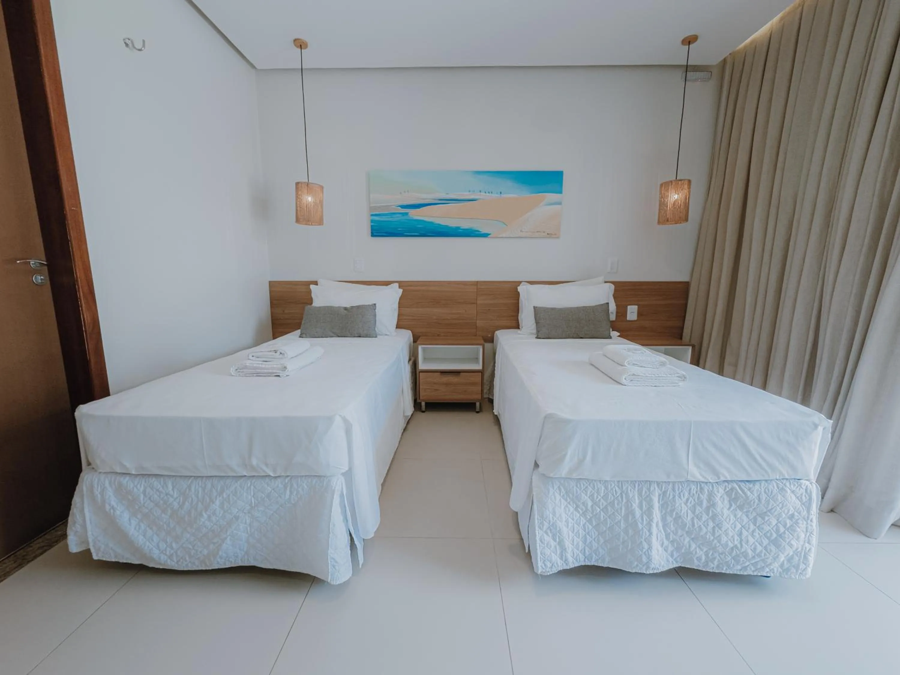 Bed in Oiti Beach Resort Tutoia