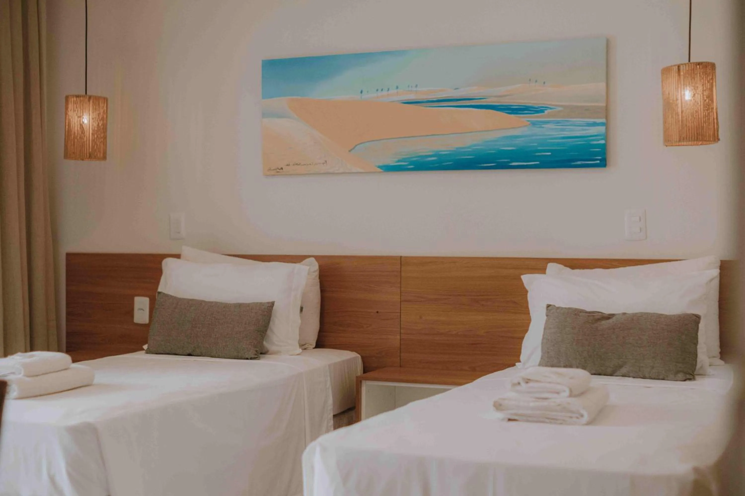 Bed in Oiti Beach Resort Tutoia