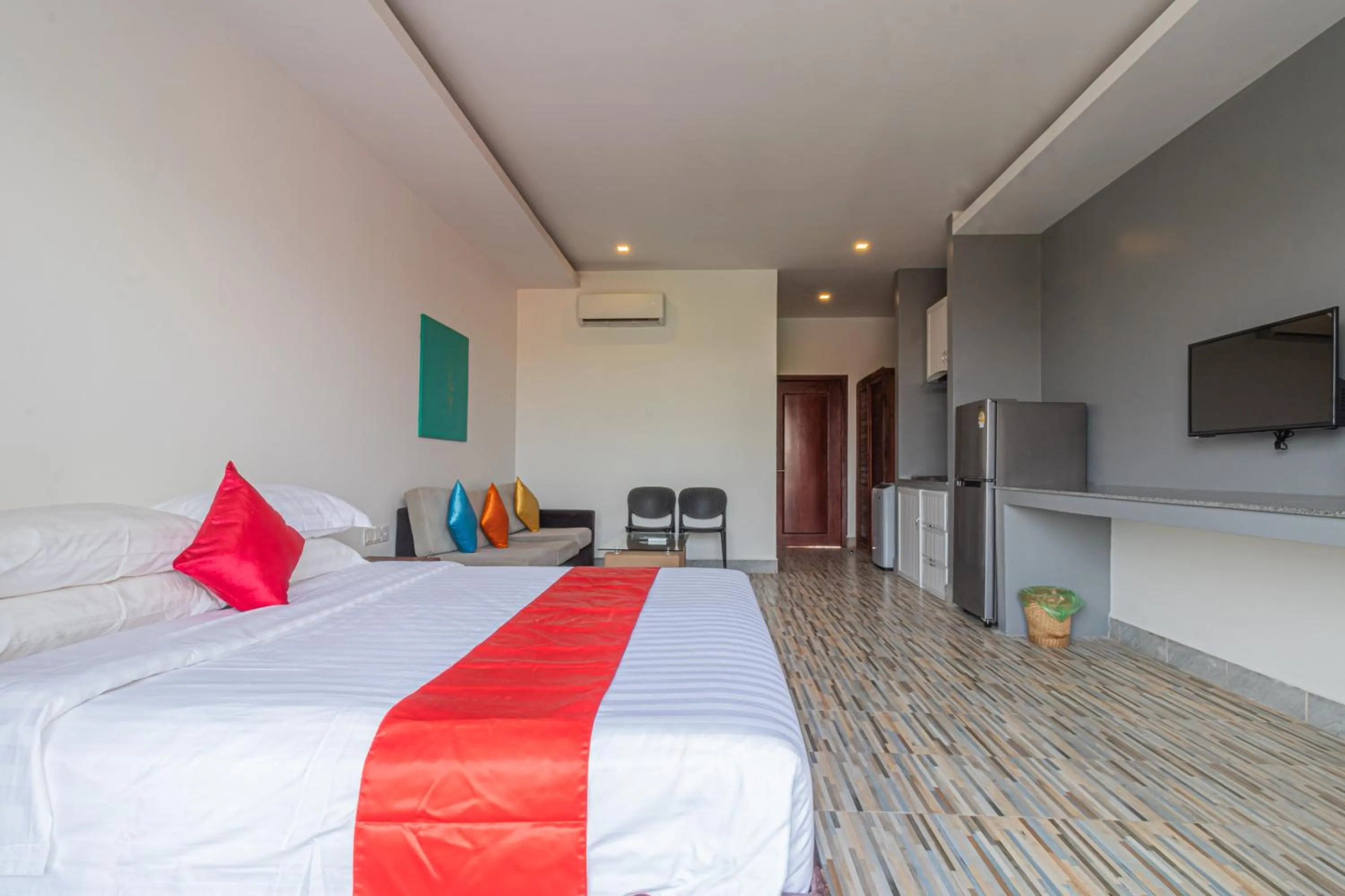 Bed in Angkor Sweet Night Hotel