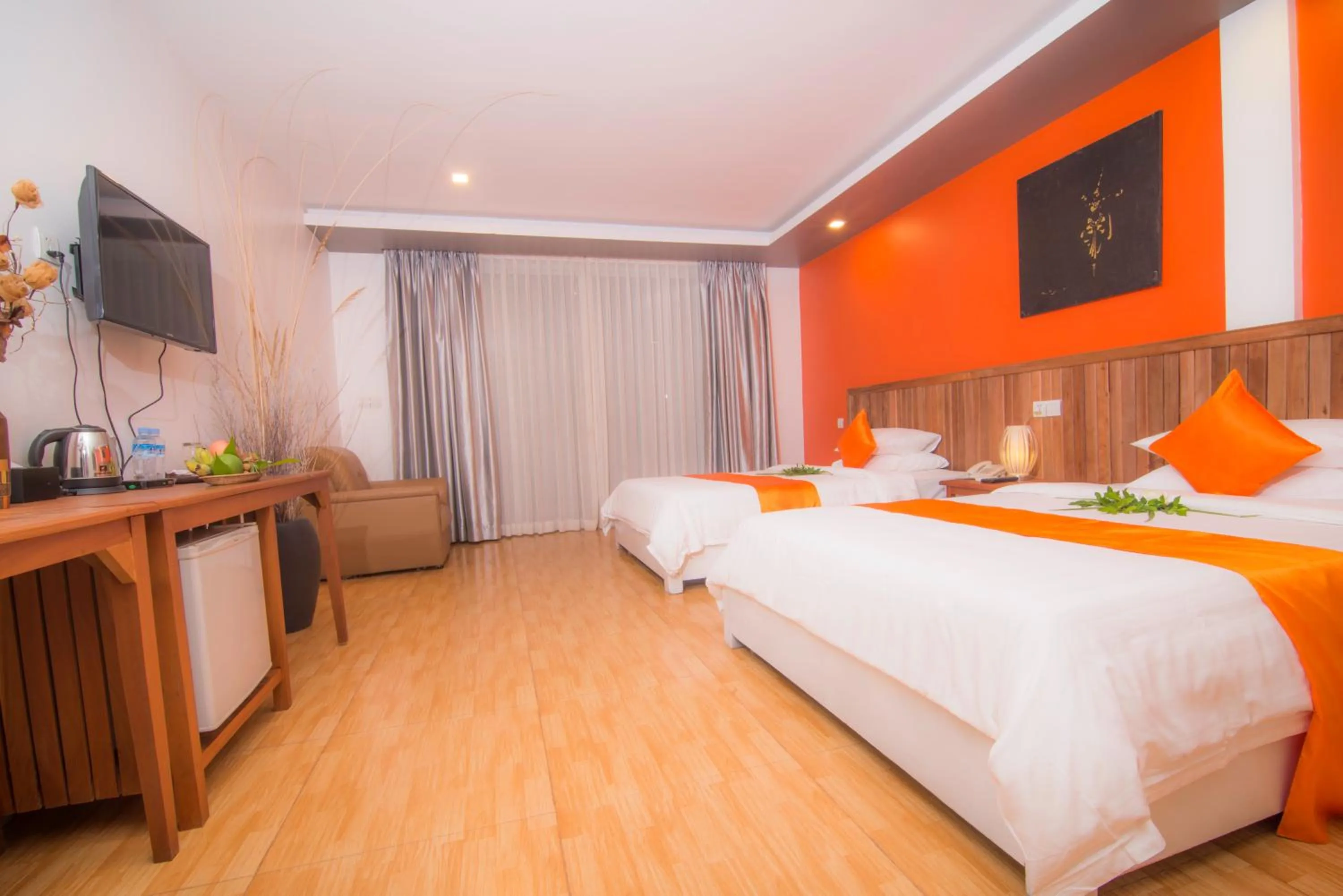 Photo of the whole room, Bed in Angkor Sweet Night Hotel