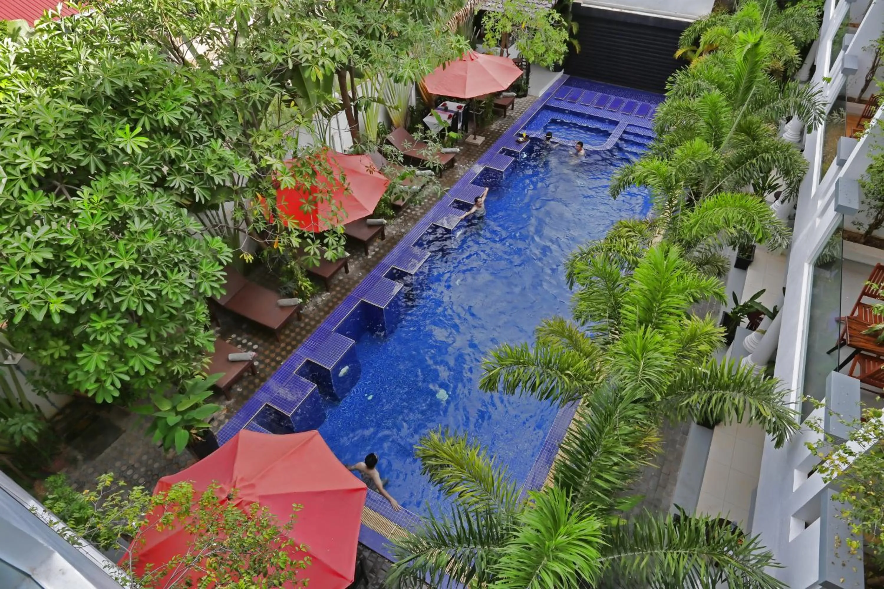 Pool view in Angkor Sweet Night Hotel