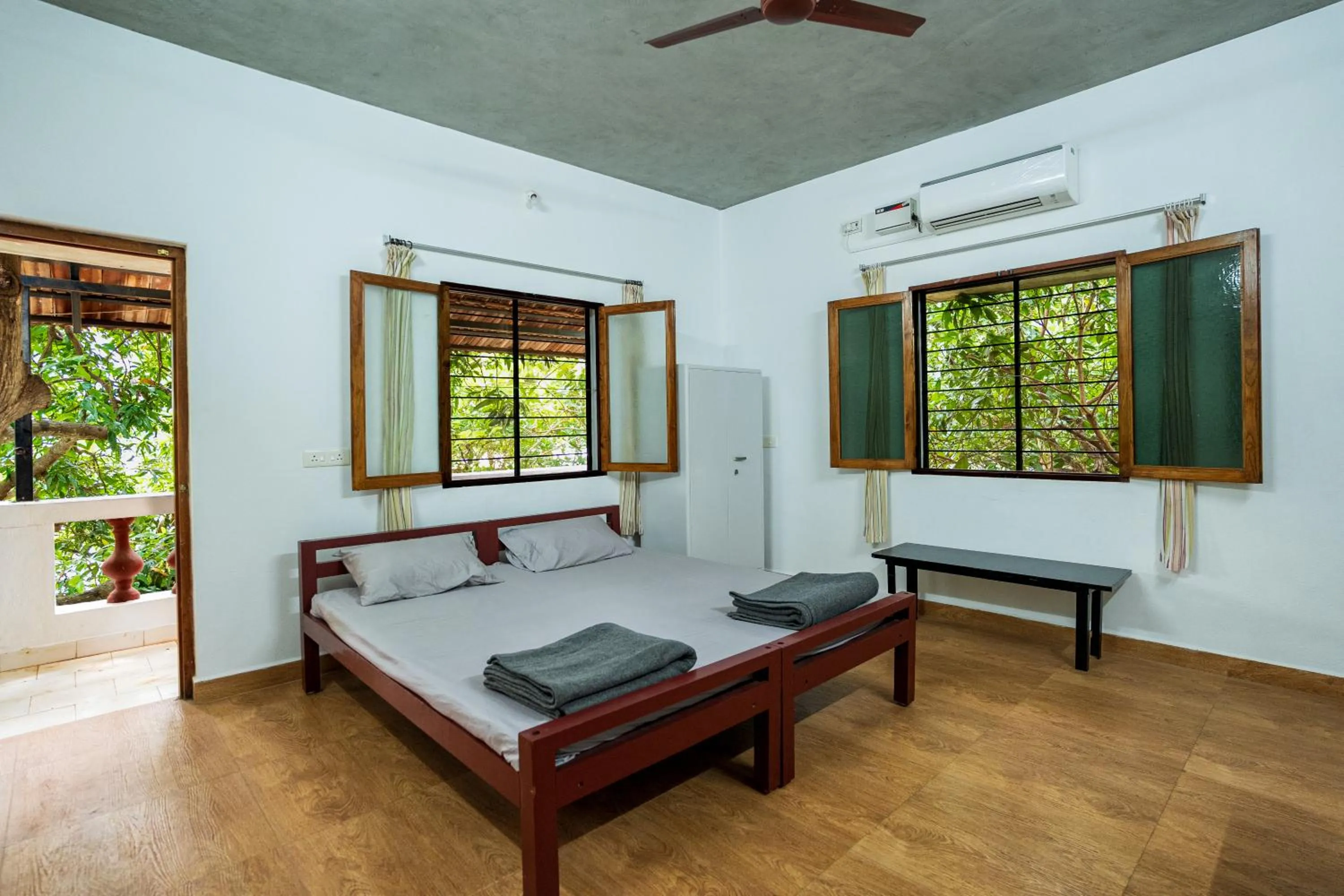 Bedroom in Aurovidya Retreat