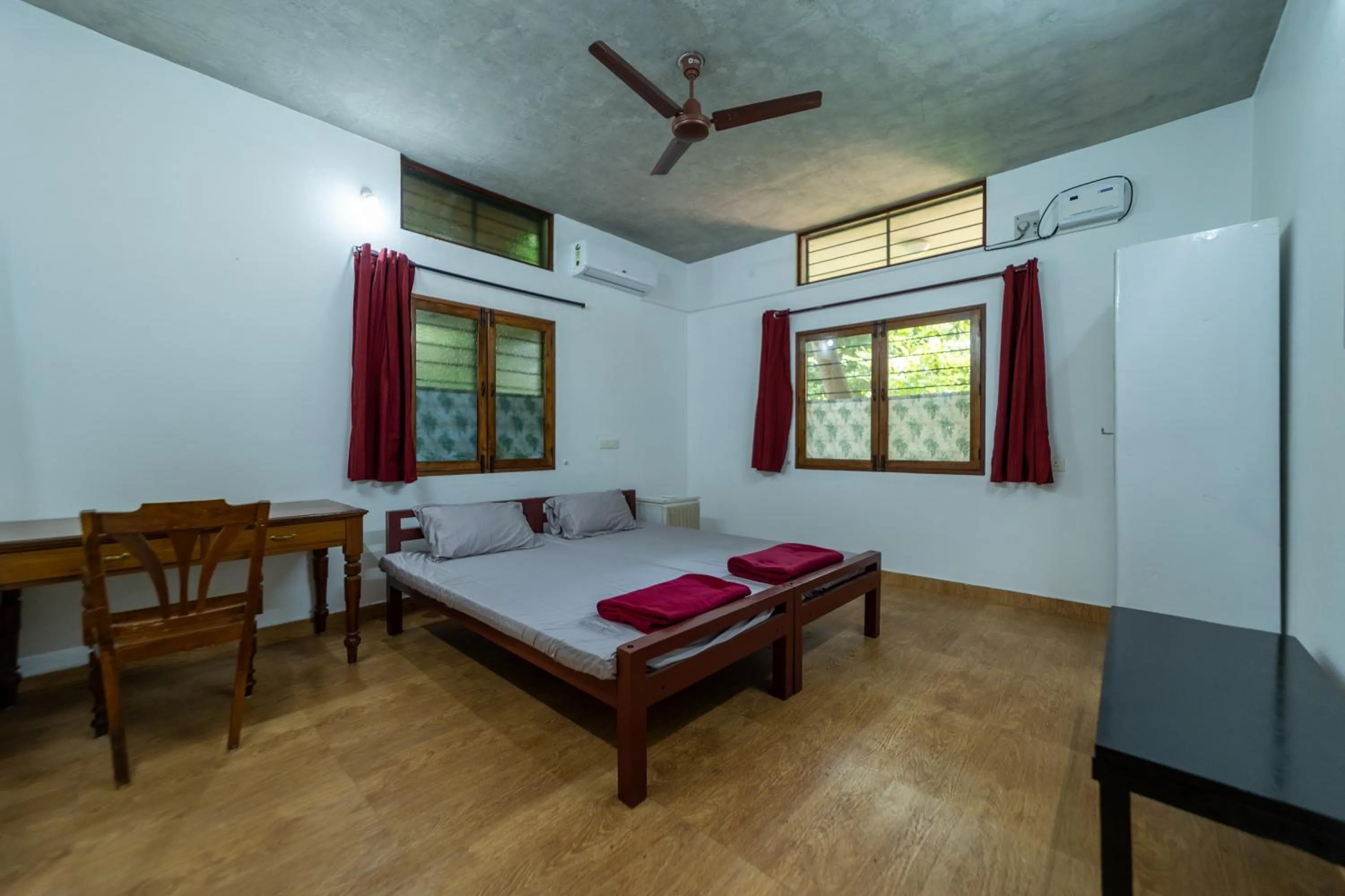Bedroom in Aurovidya Retreat