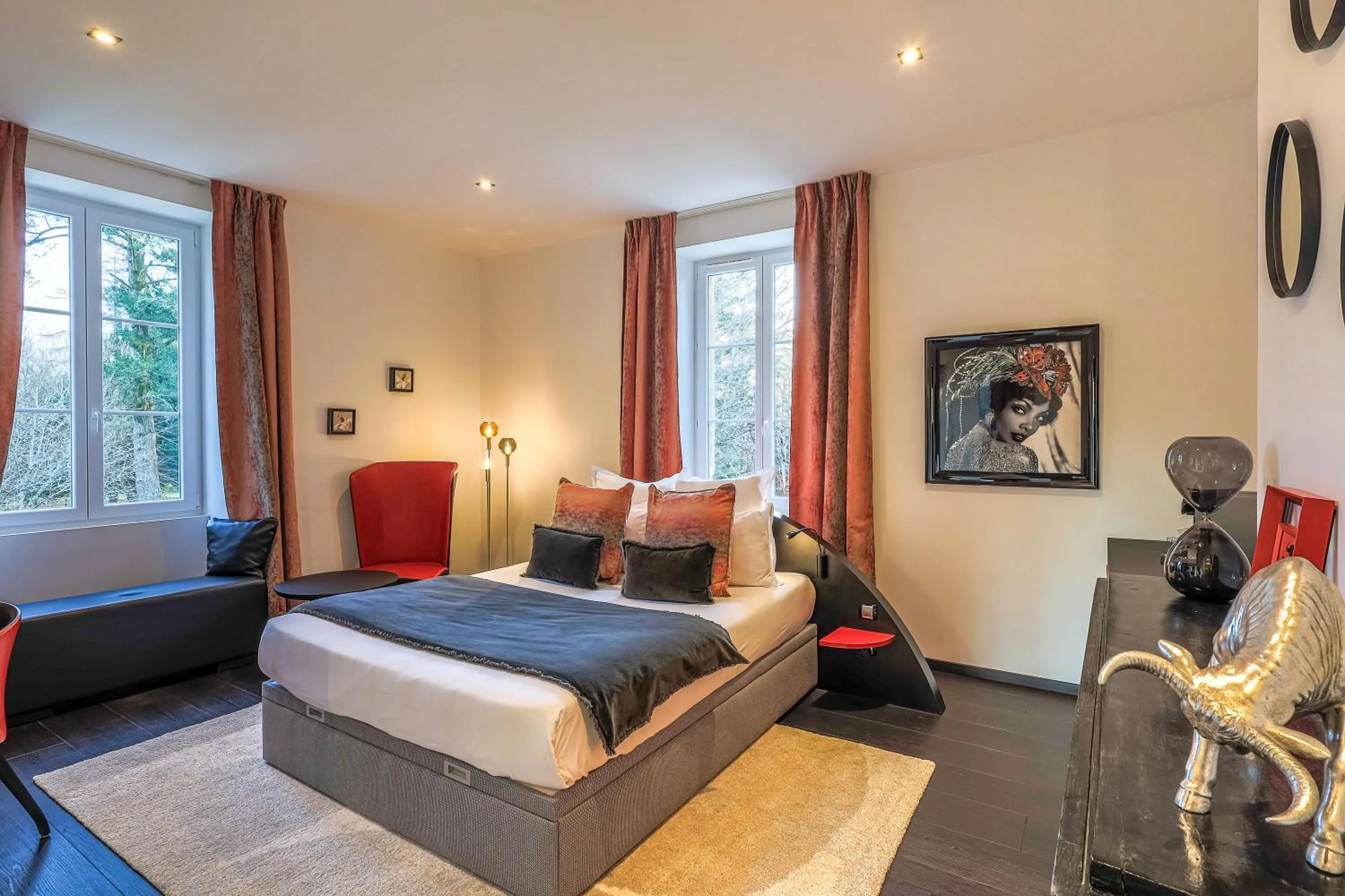 Bedroom, Bed in Château de Maraval