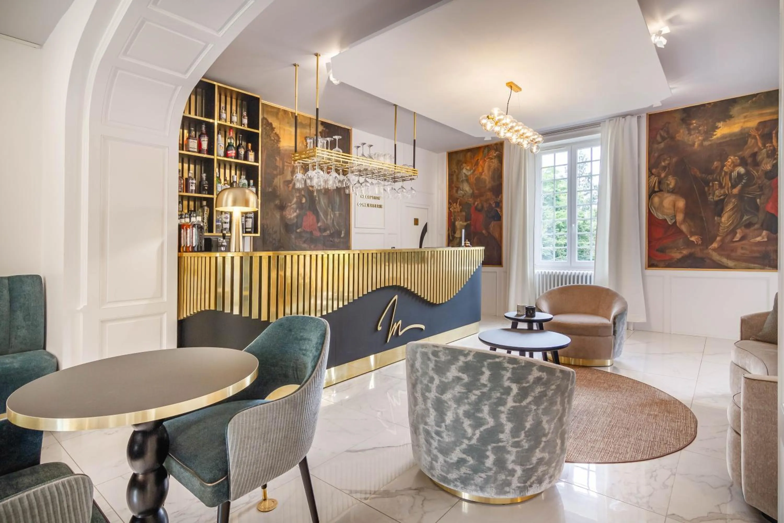 Lobby or reception in Château de Maraval