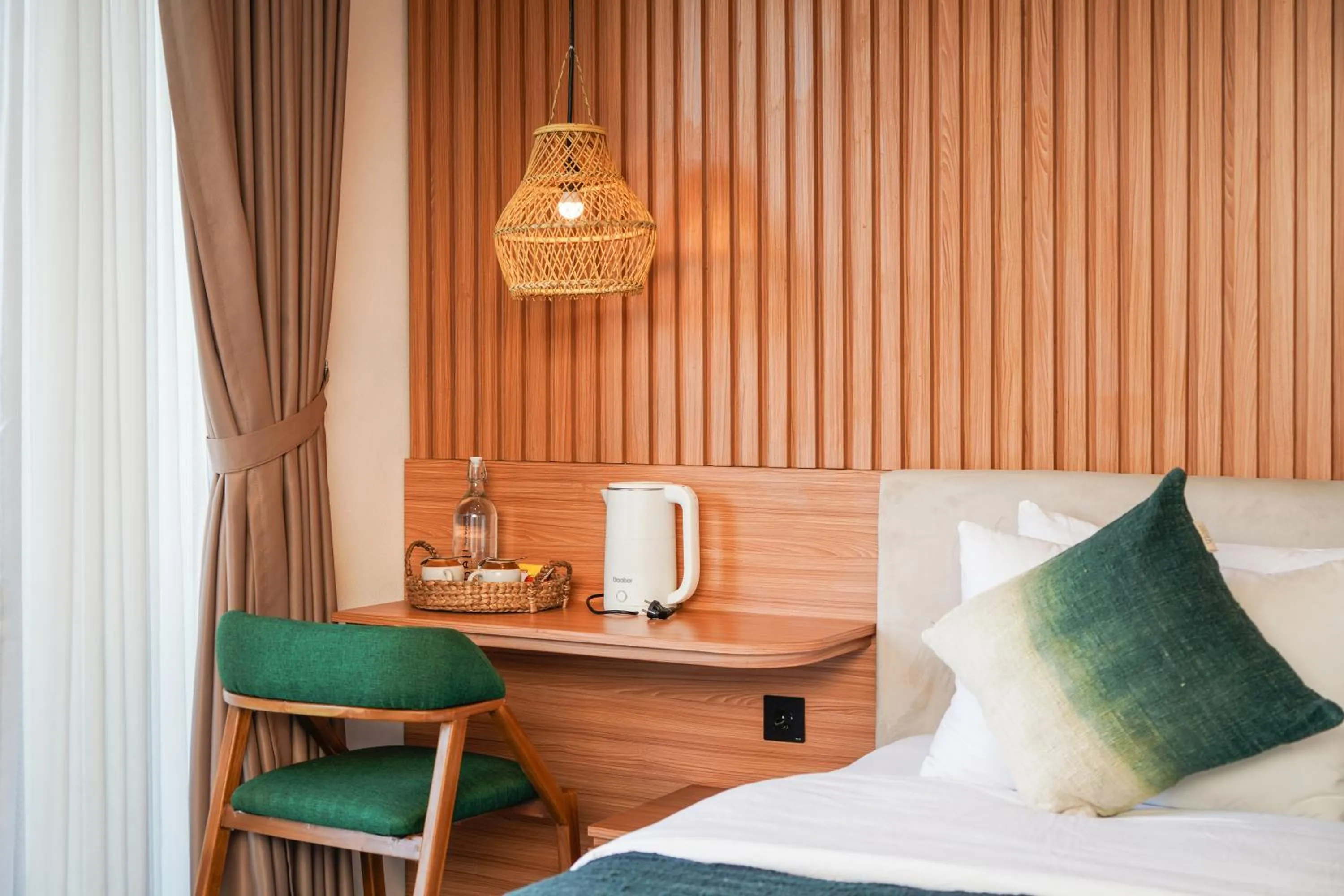 Seating area, Bed in Villa Di Bali