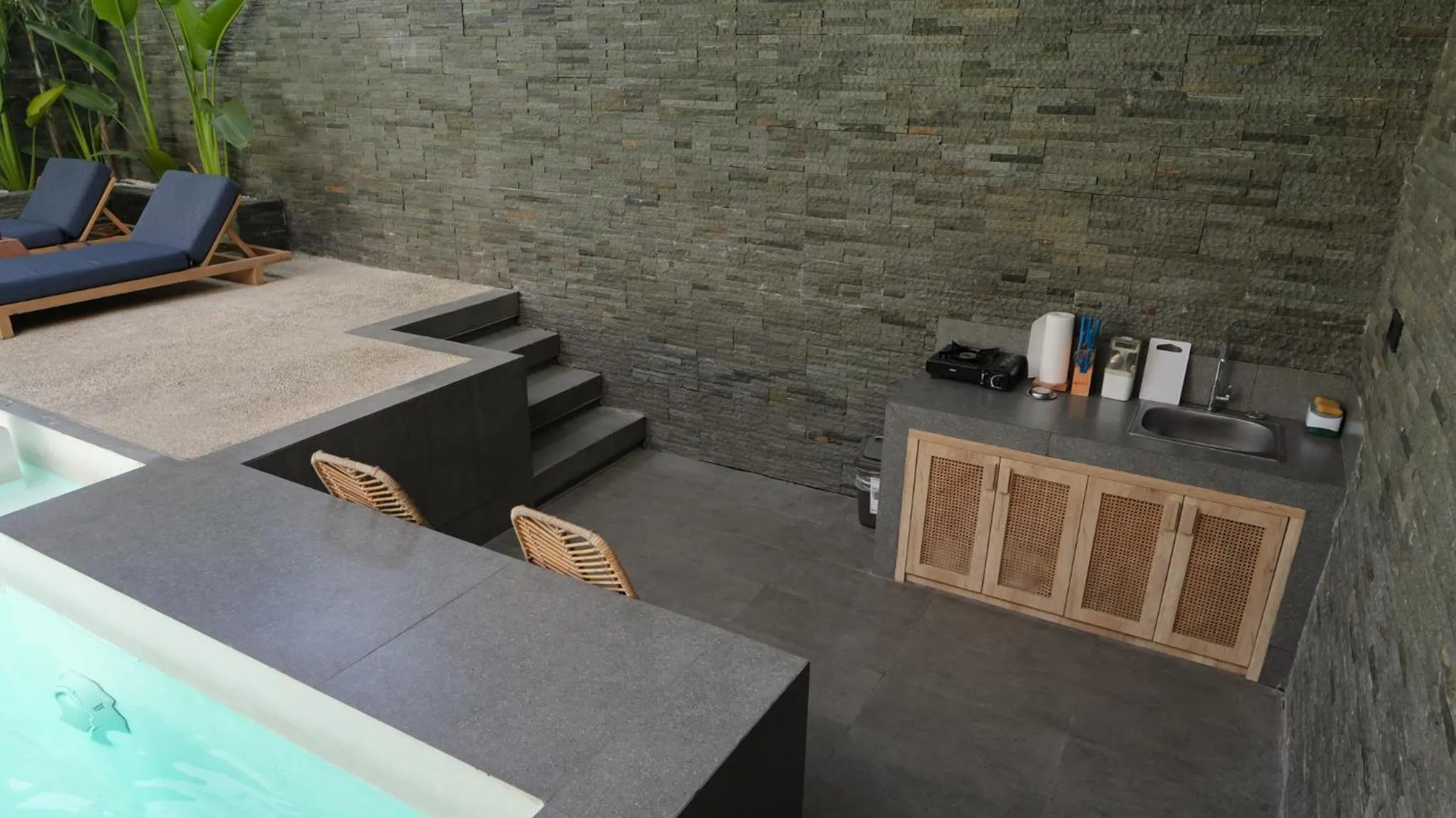 Kitchen or kitchenette in Villa Di Bali