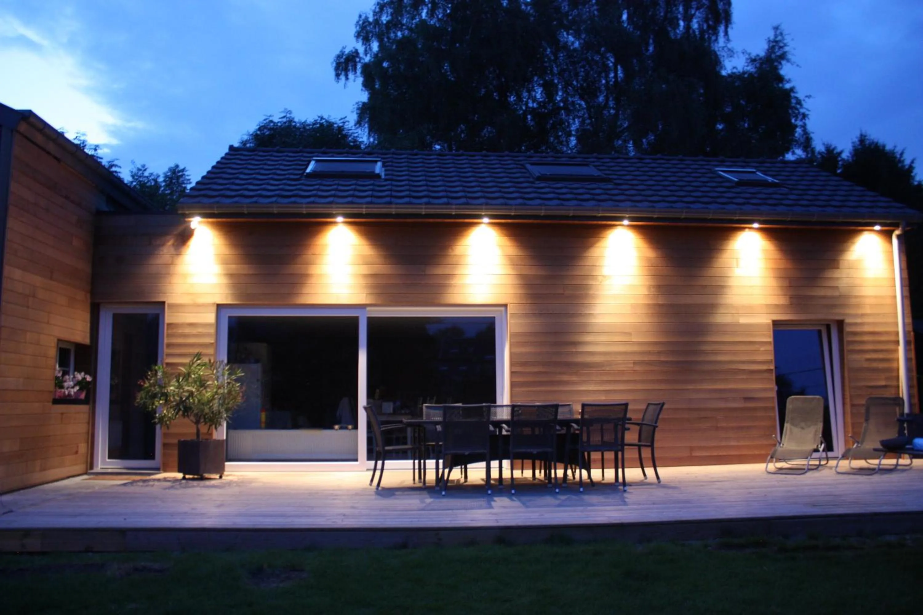 Patio in B&B Au coin des sources