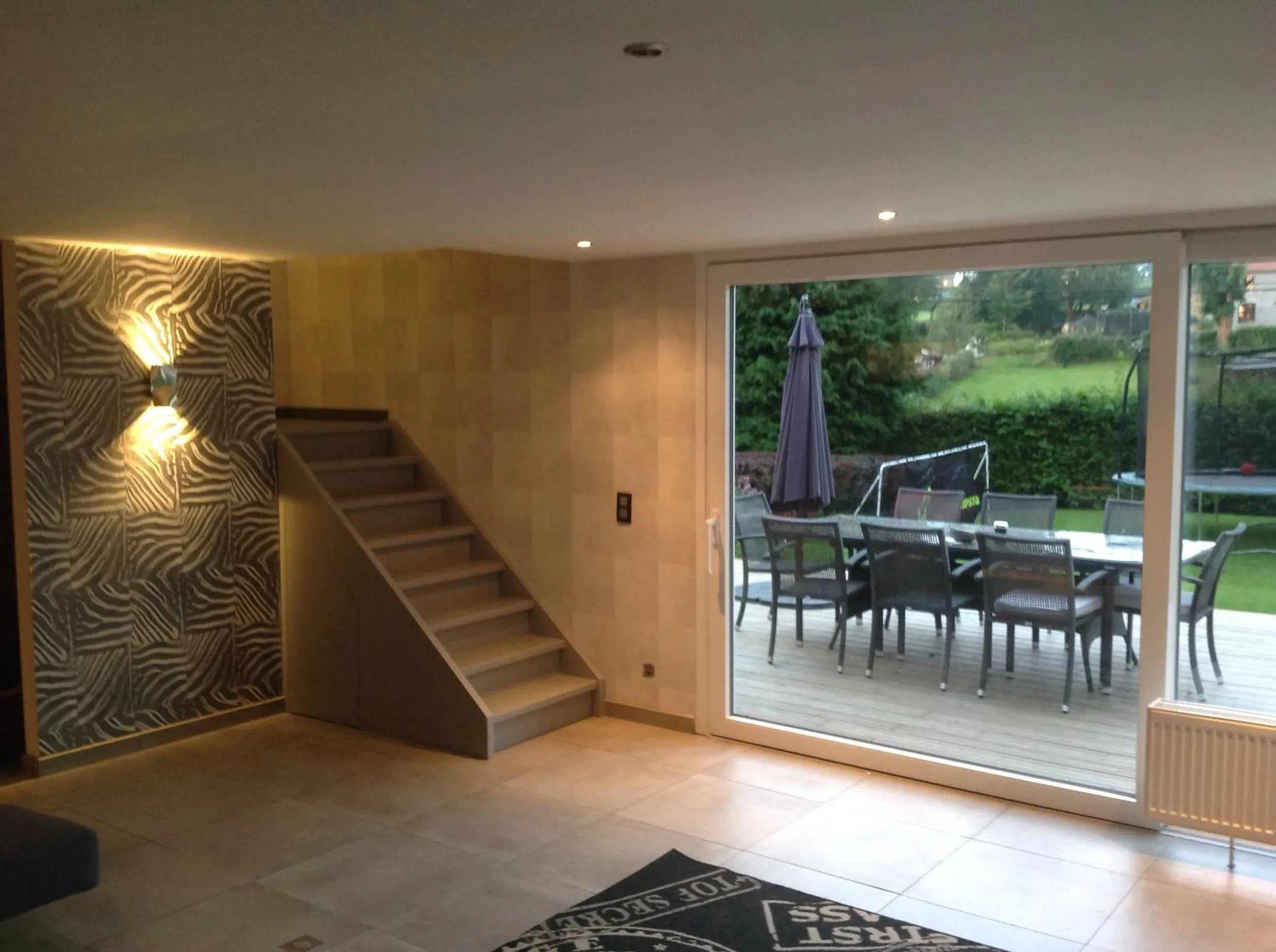 Patio in B&B Au coin des sources