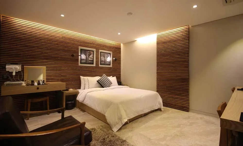 Photo of the whole room, Bed in Jeonju Mari Hotel