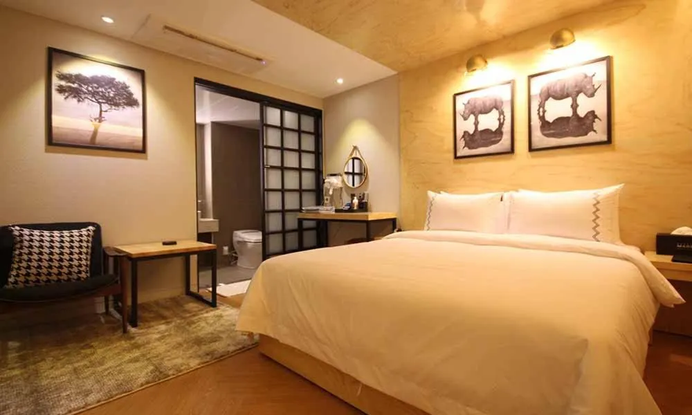 Photo of the whole room, Bed in Jeonju Mari Hotel