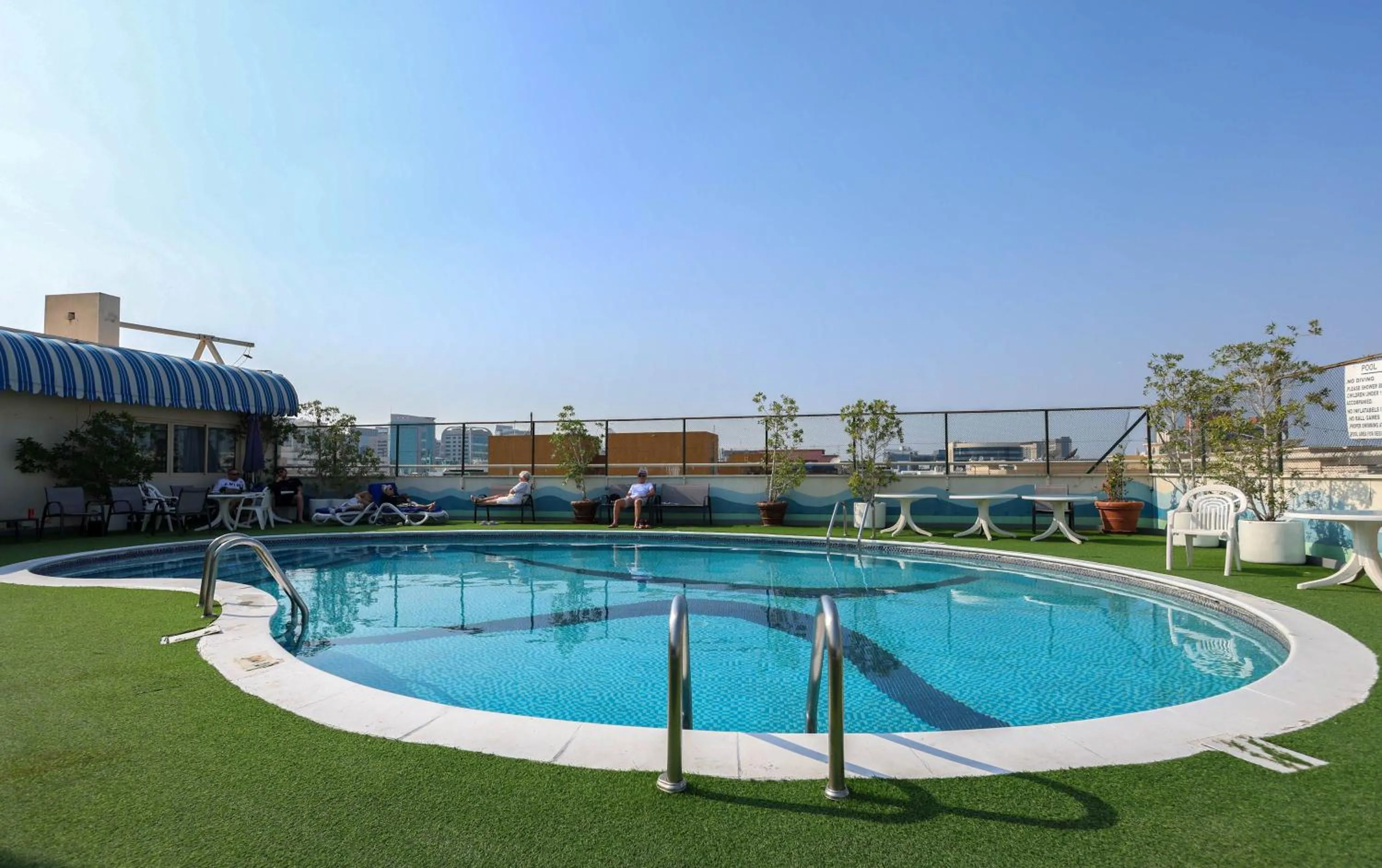 Pool view in Aavri Hotel