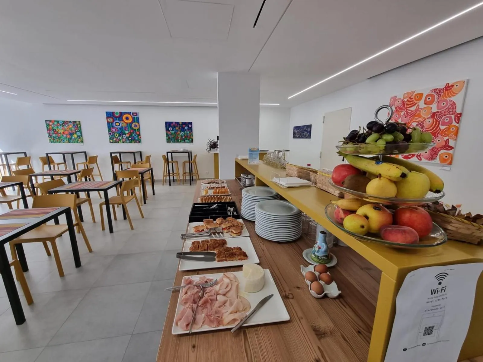 Breakfast in Hotel Arte Mare - camere in via del mulino 45