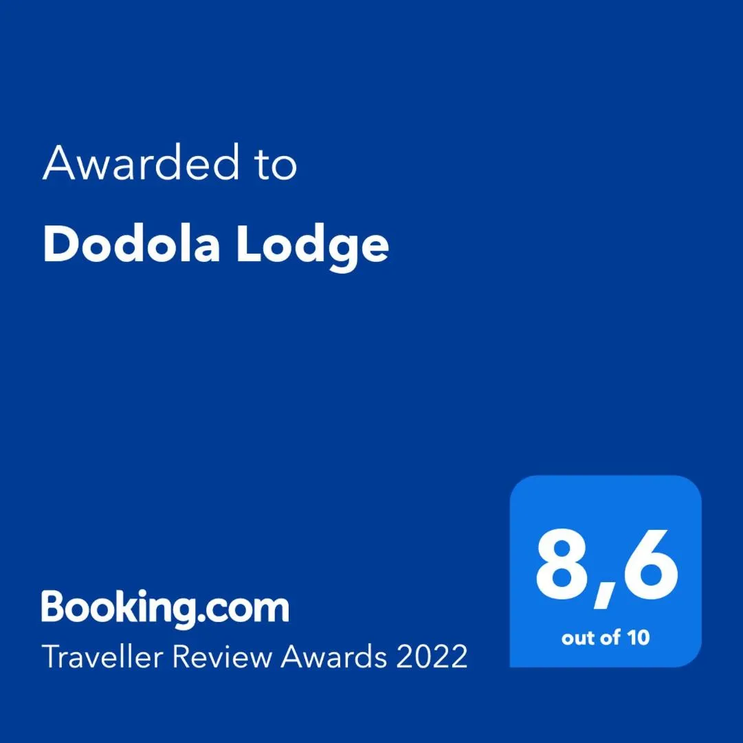 Certificate/Award in Dodola Lodge