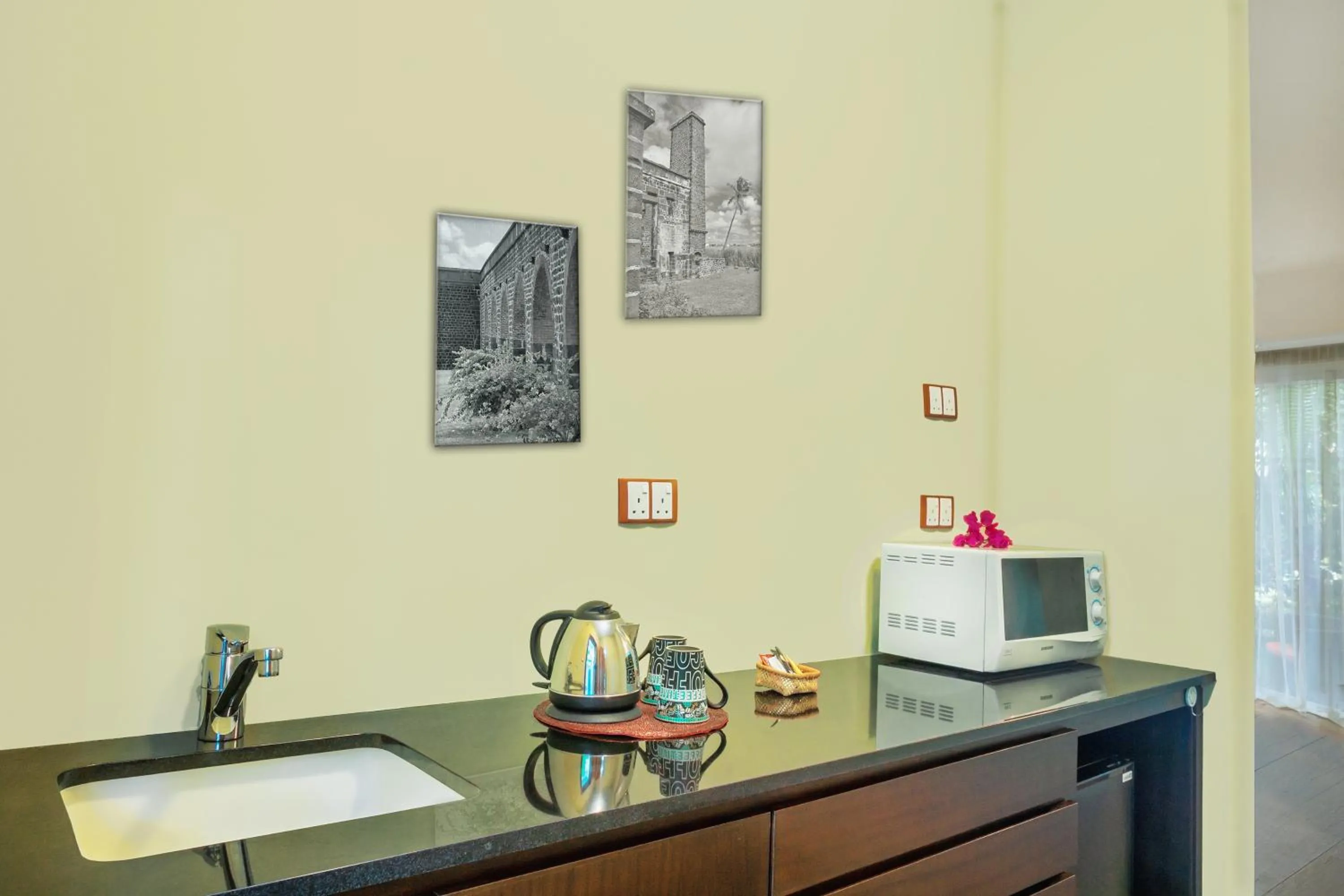 Kitchen or kitchenette in Dodola Lodge