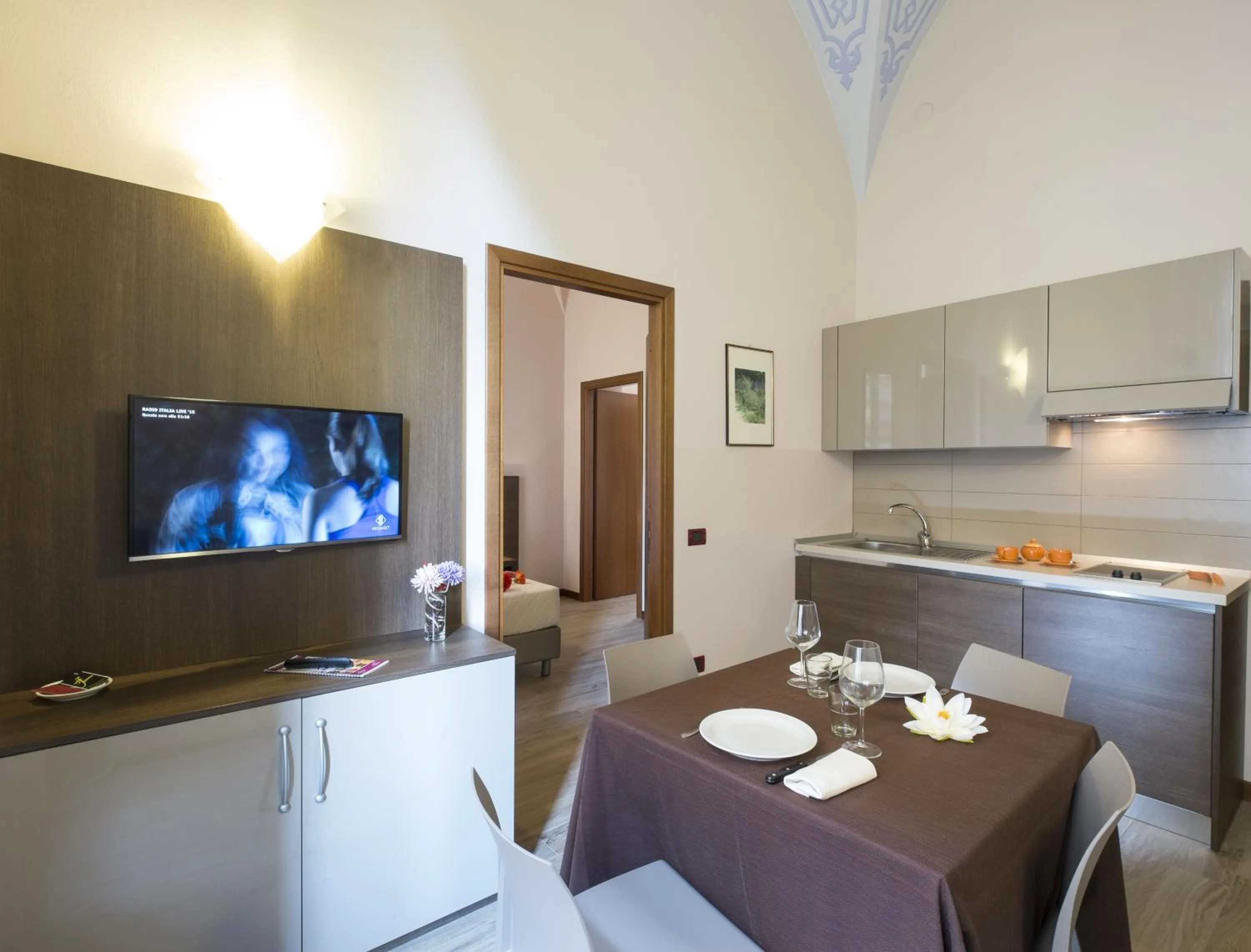 Kitchen or kitchenette in Residence Caffé Savona