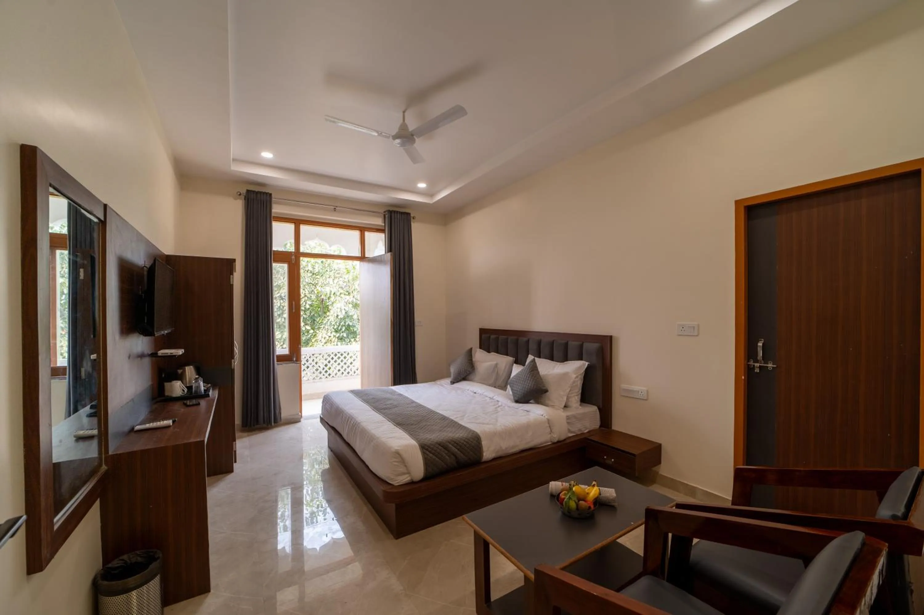 Bed in Joy Bagh Resort Pushkar