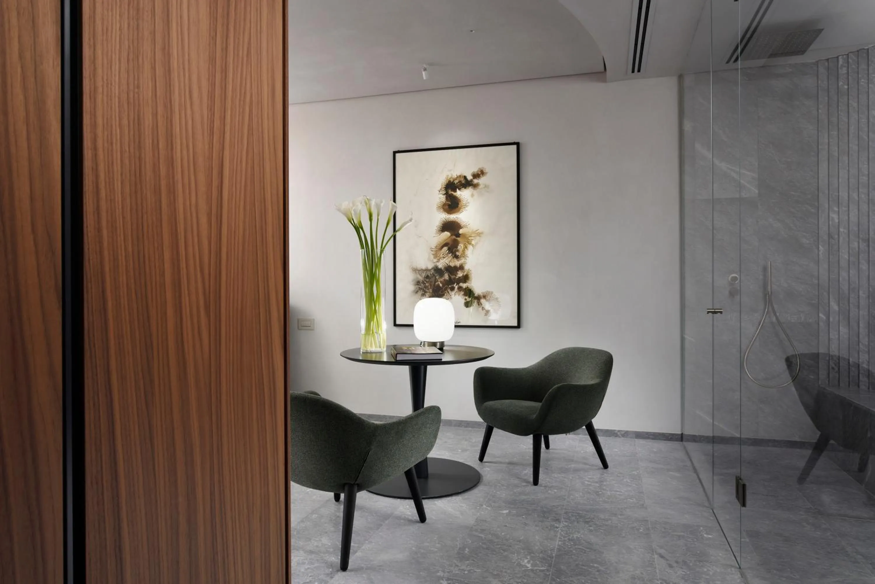 Seating area in Locanda della Posta, The Bank