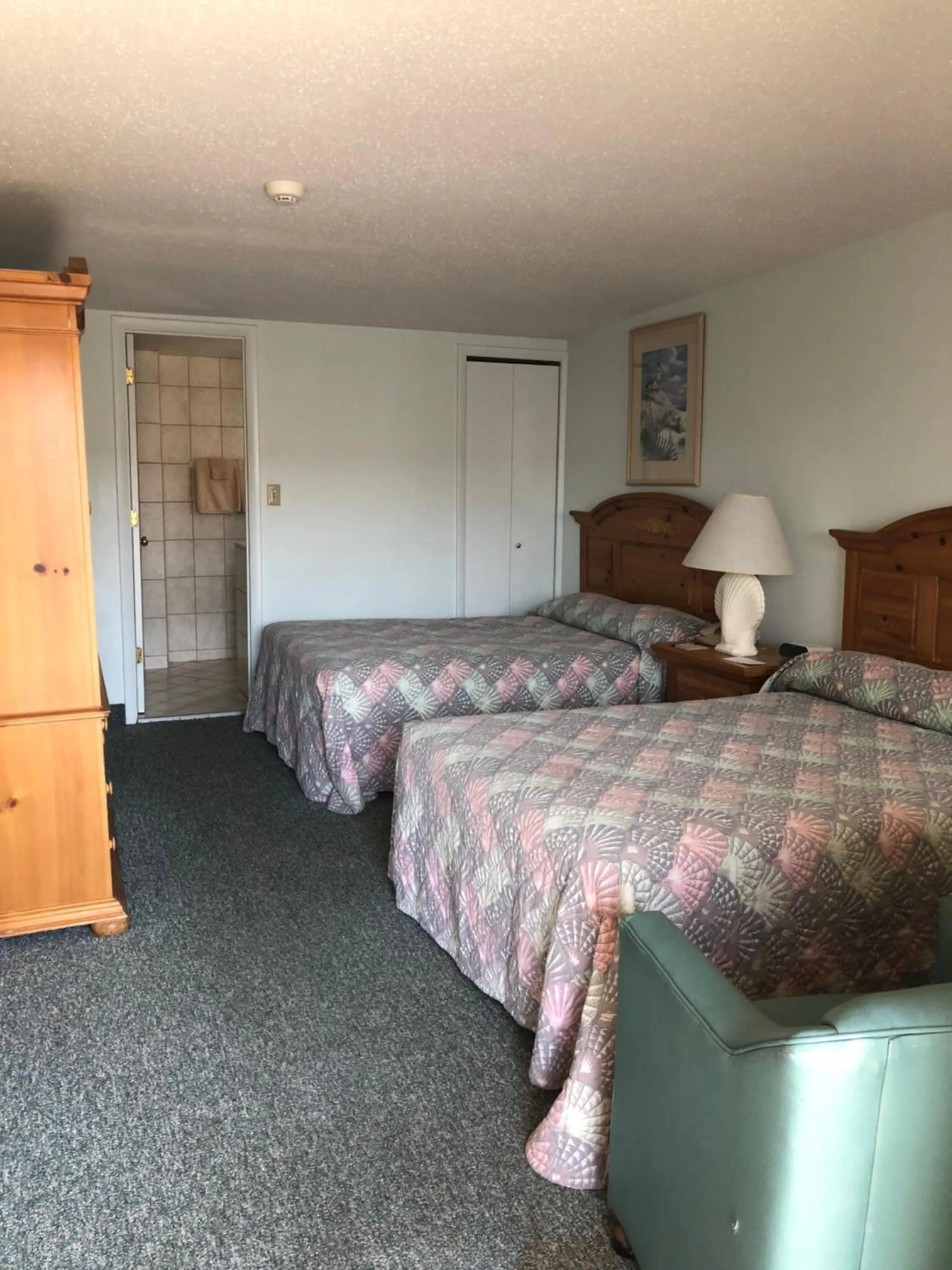 Bed in Windswept Motel