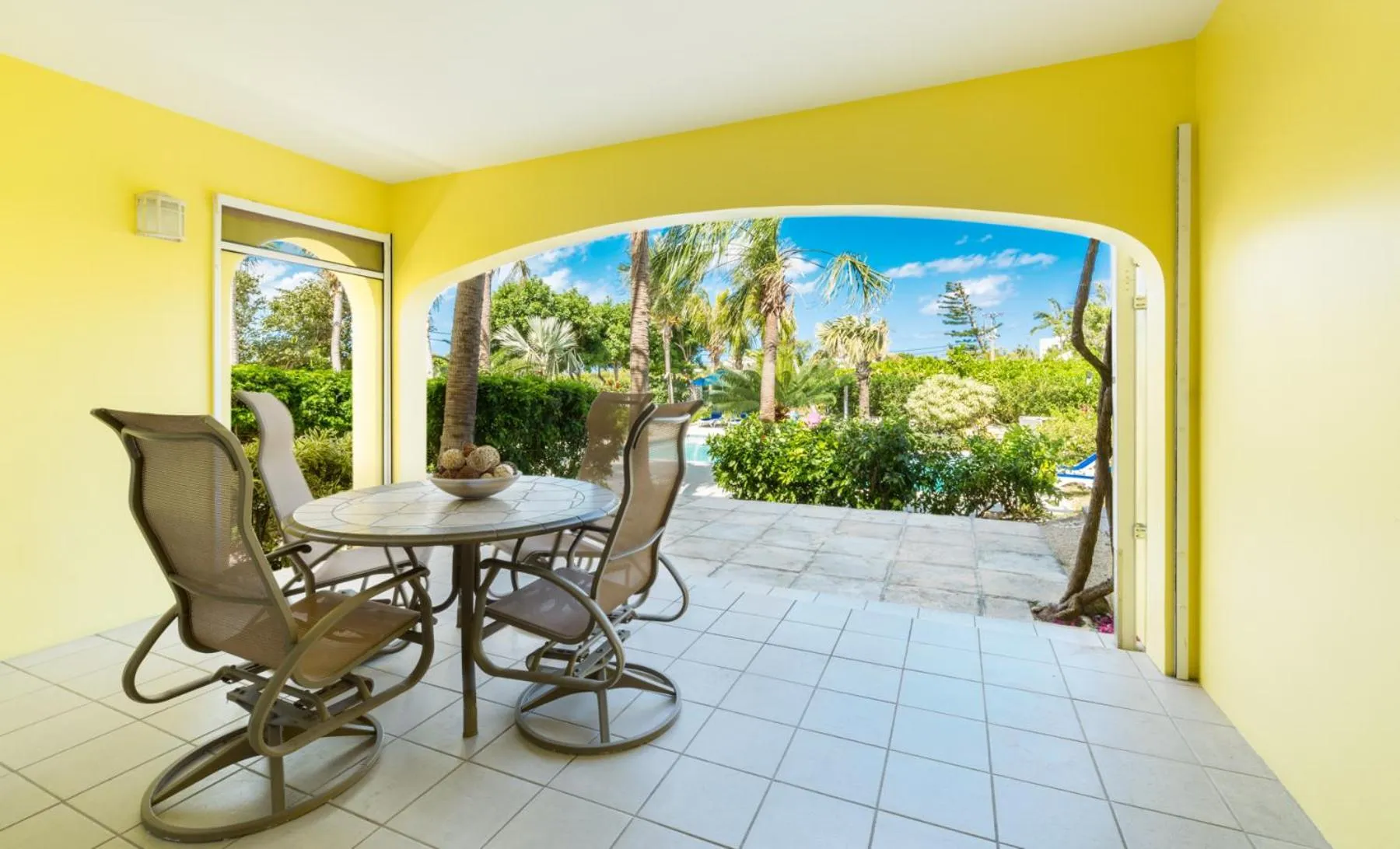 Patio in The Inn at Grace Bay
