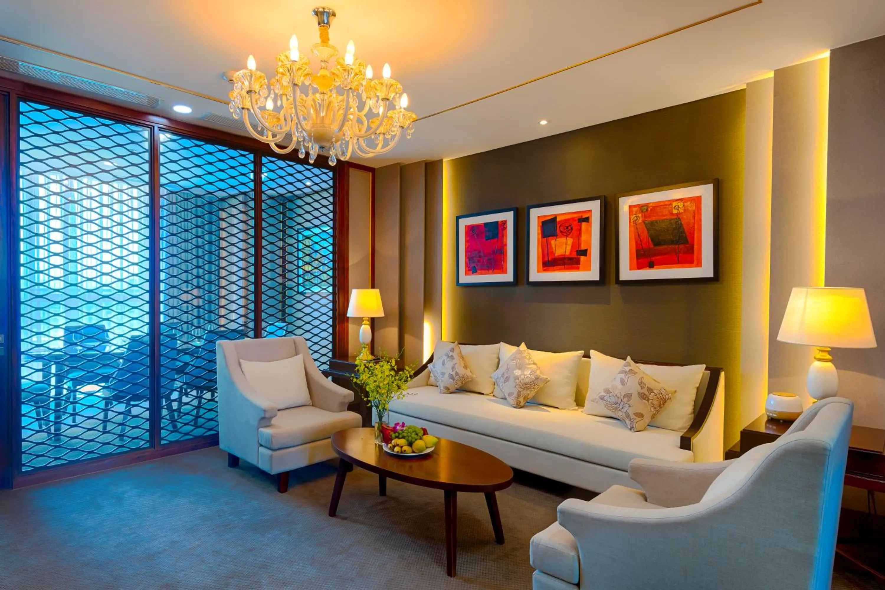 Communal lounge/ TV room in Grand Tourane Hotel Da Nang