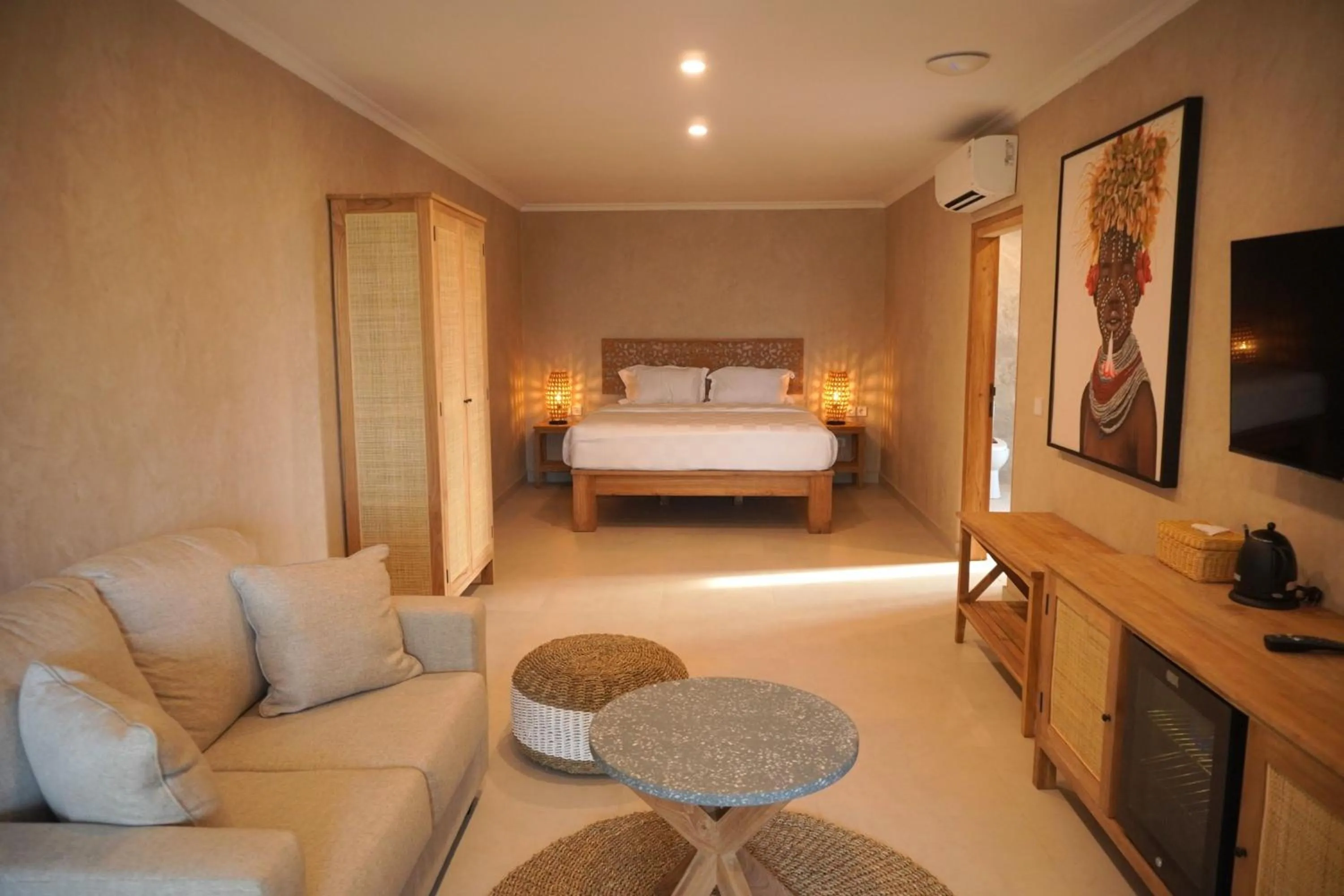 Bedroom, Bed in Villa Suerte