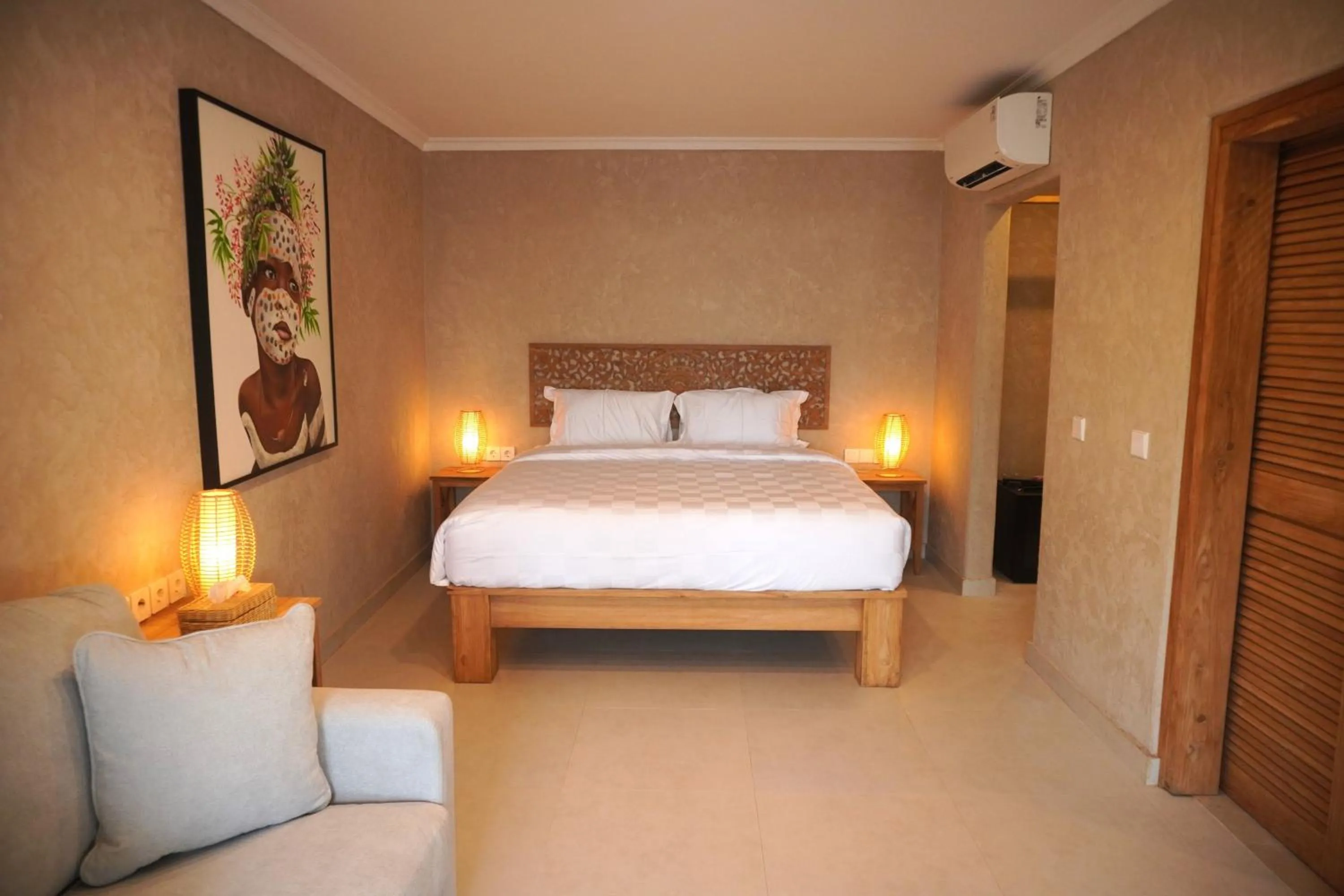 Bedroom, Bed in Villa Suerte