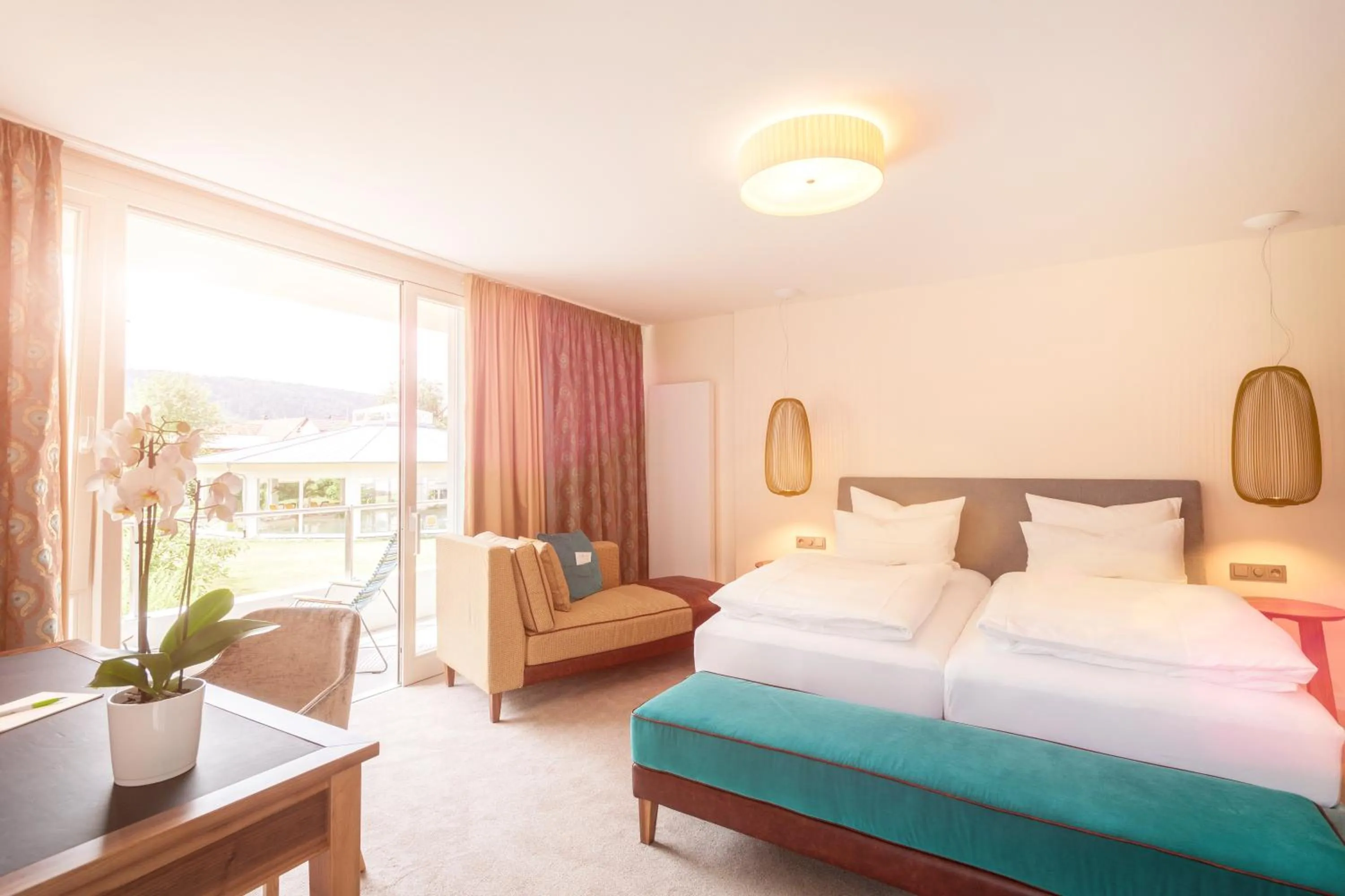 Photo of the whole room, Bed in Hotel Traube Revital