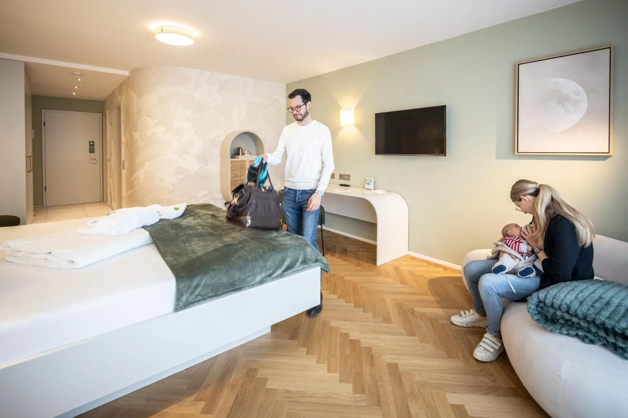 Bed in Hotel Traube Revital