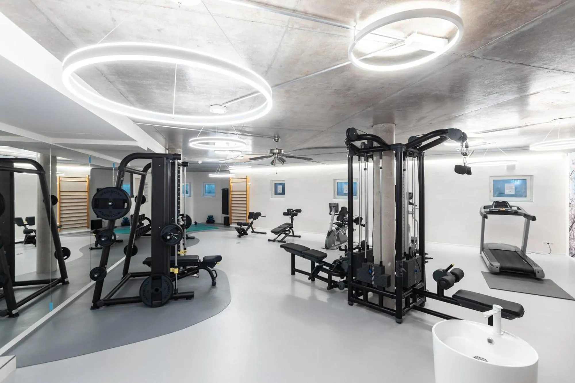 Fitness centre/facilities in Hotel Traube Revital