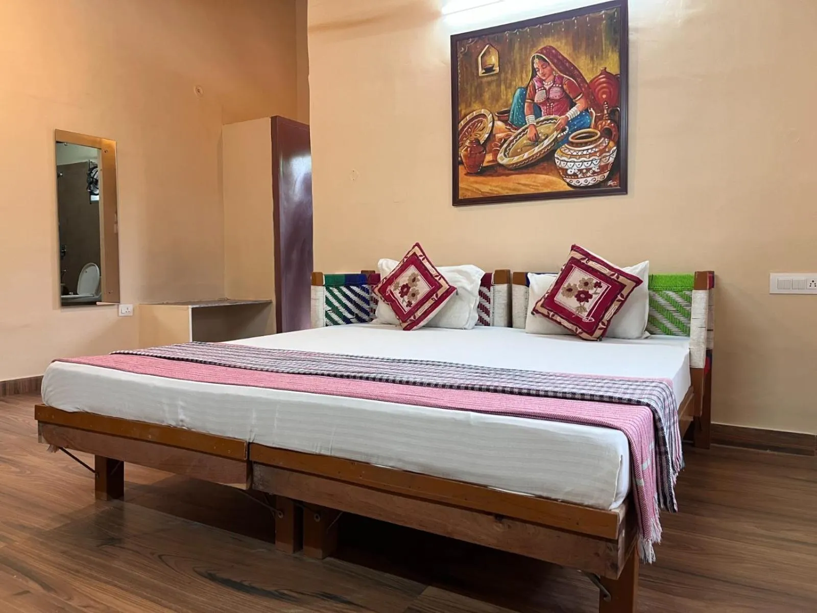 Bed in Gramya Resort