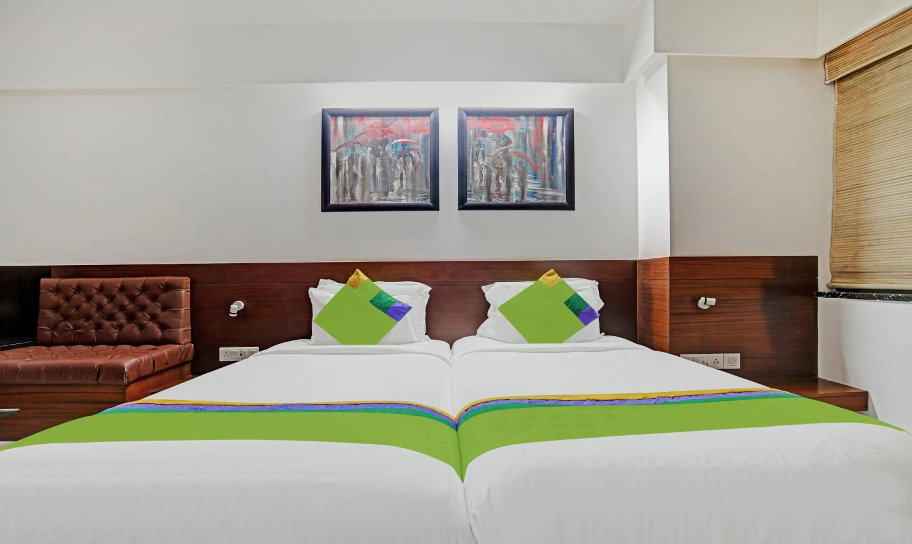 Bedroom, Bed in Treebo Trend Cherry Tree