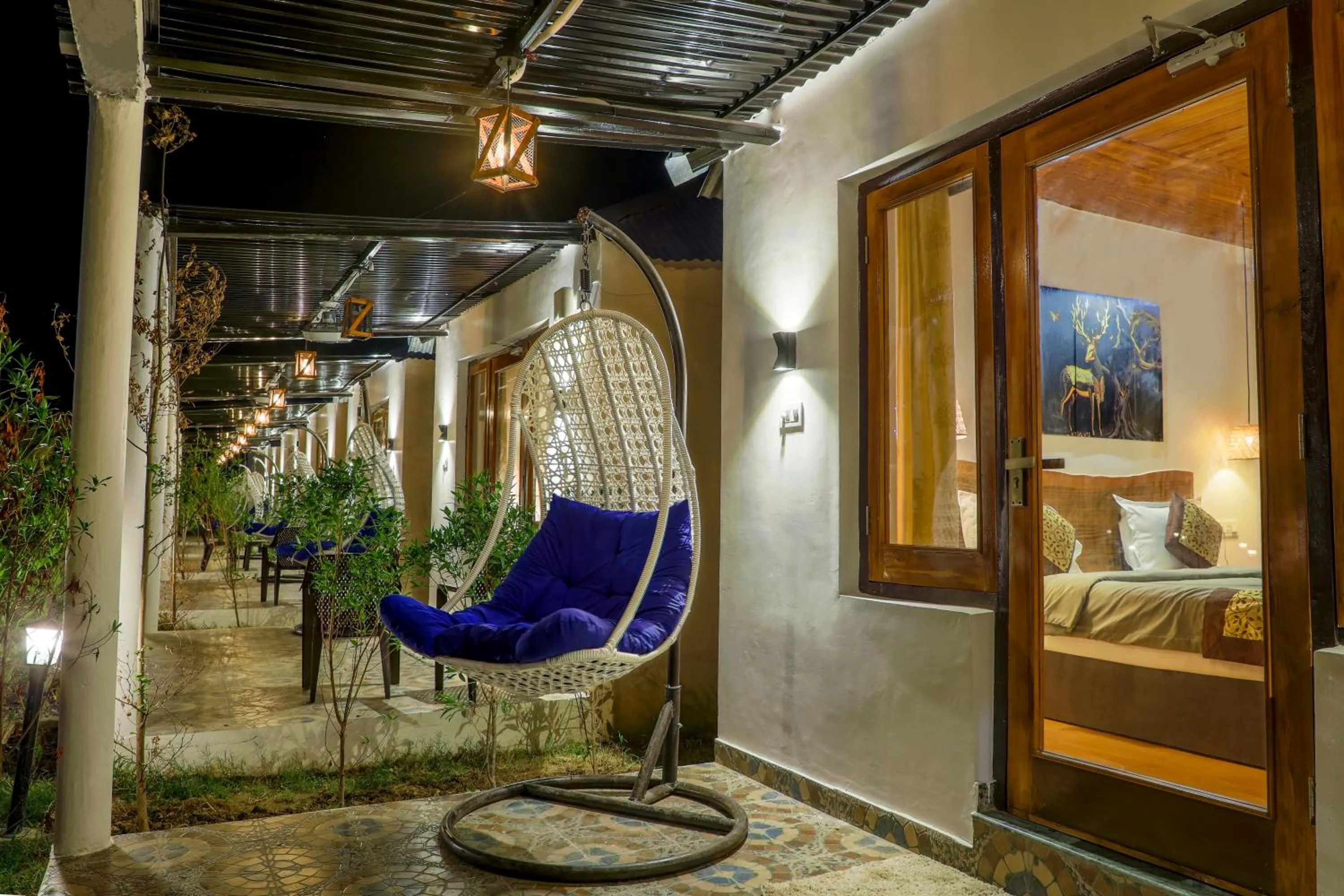 Seating area in Wild Planet Corbett Hotel and Resort