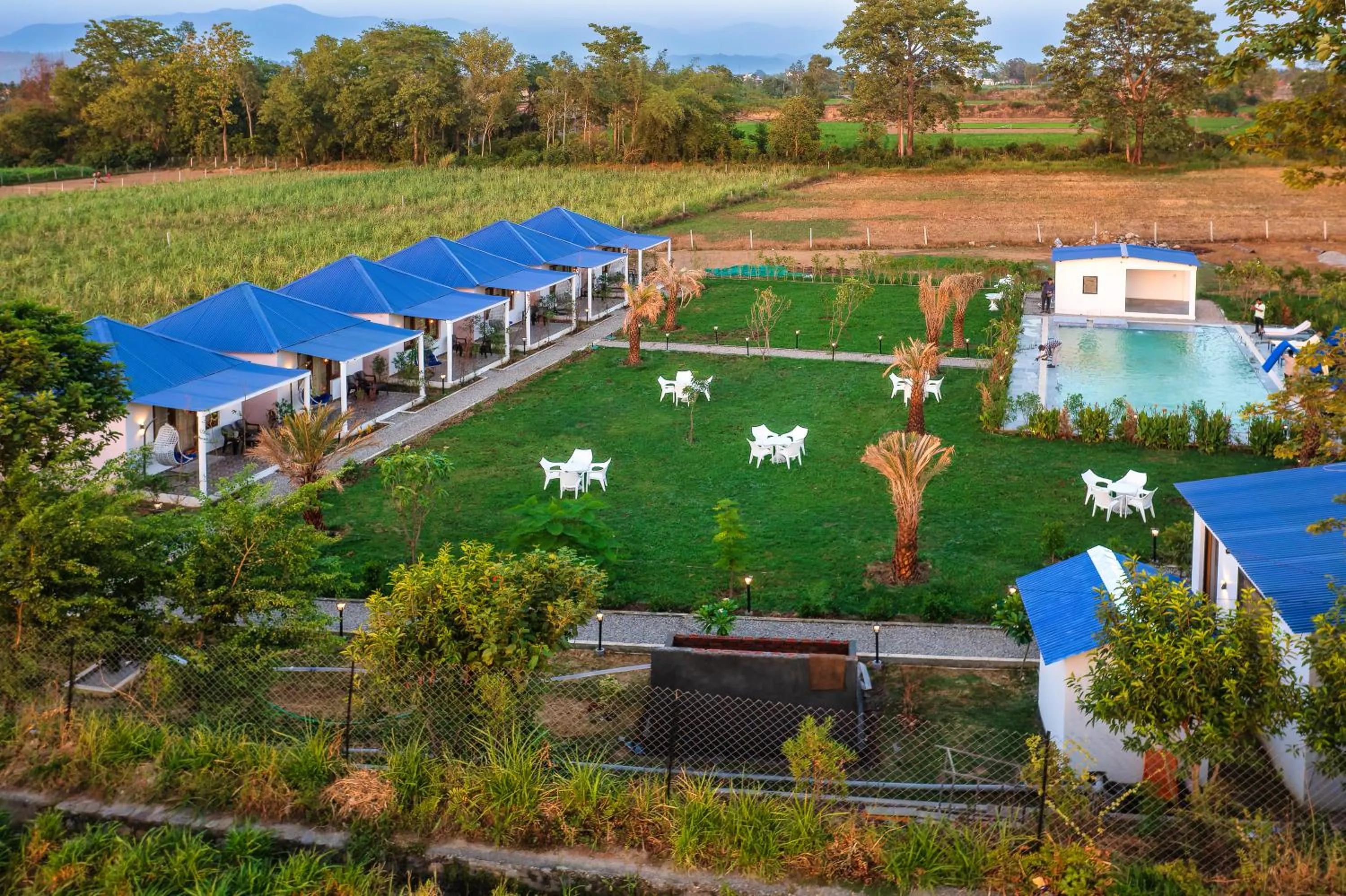 Garden in Wild Planet Corbett Hotel and Resort