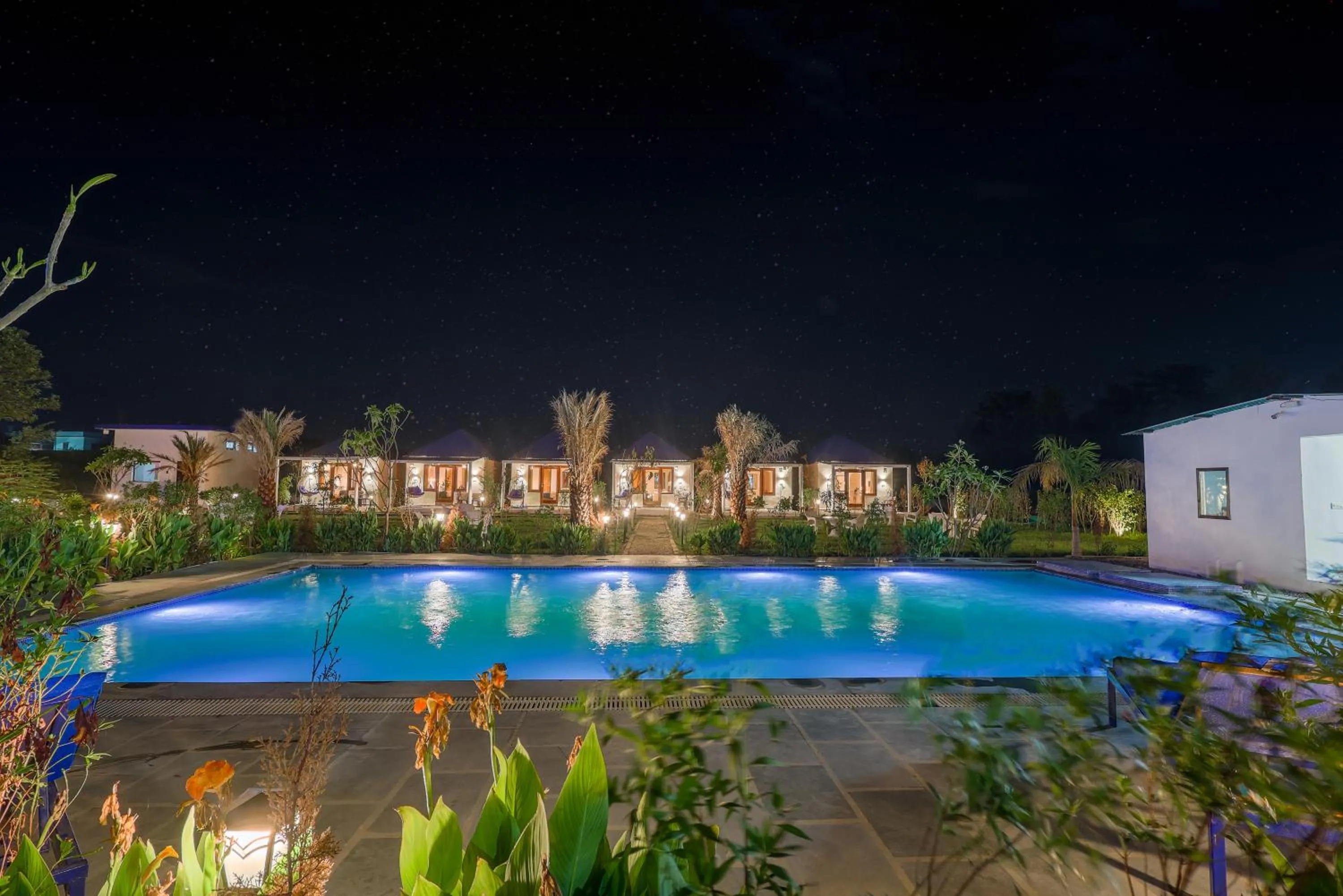 Swimming pool in Wild Planet Corbett Hotel and Resort