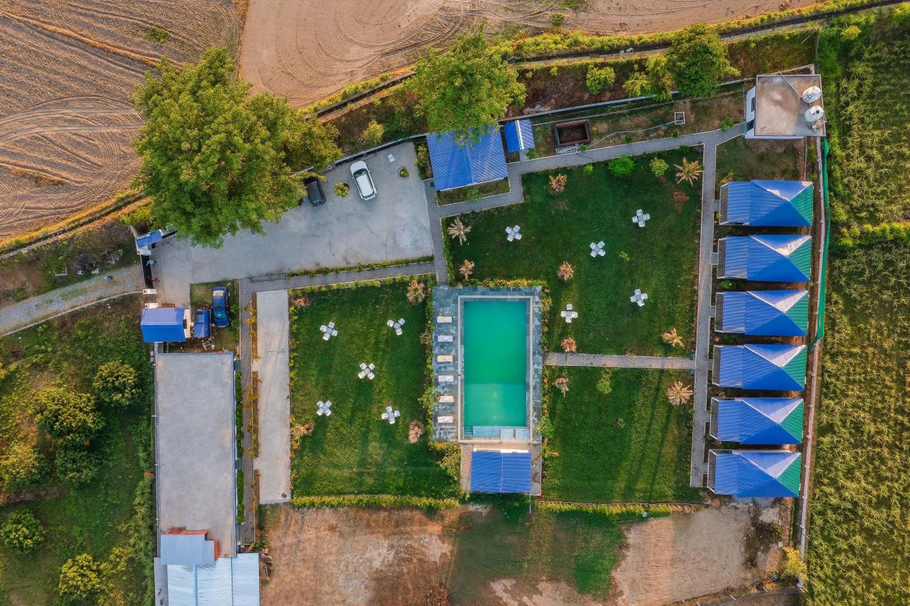 Bird's eye view in Wild Planet Corbett Hotel and Resort