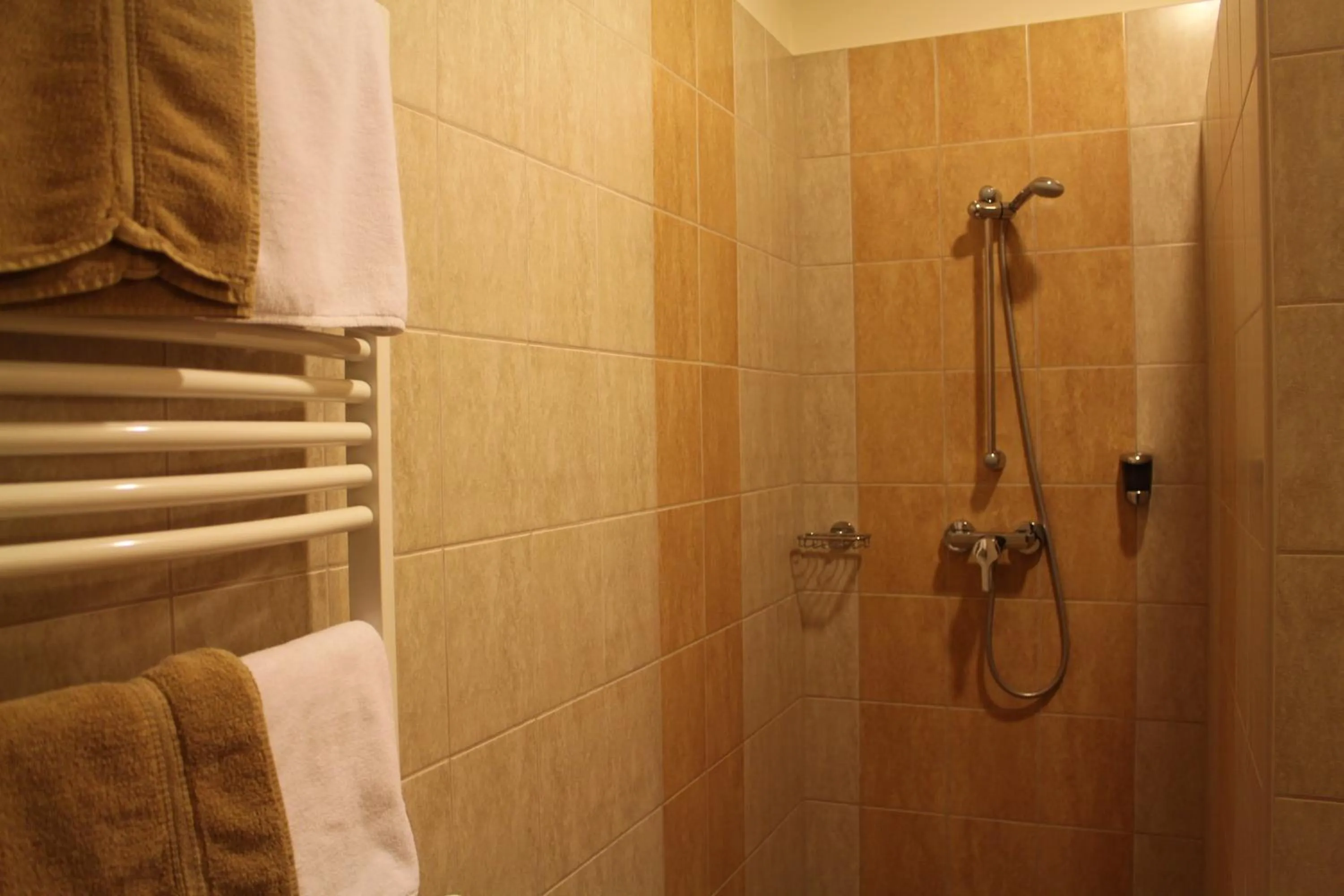 Shower in Tokajvár Hotel